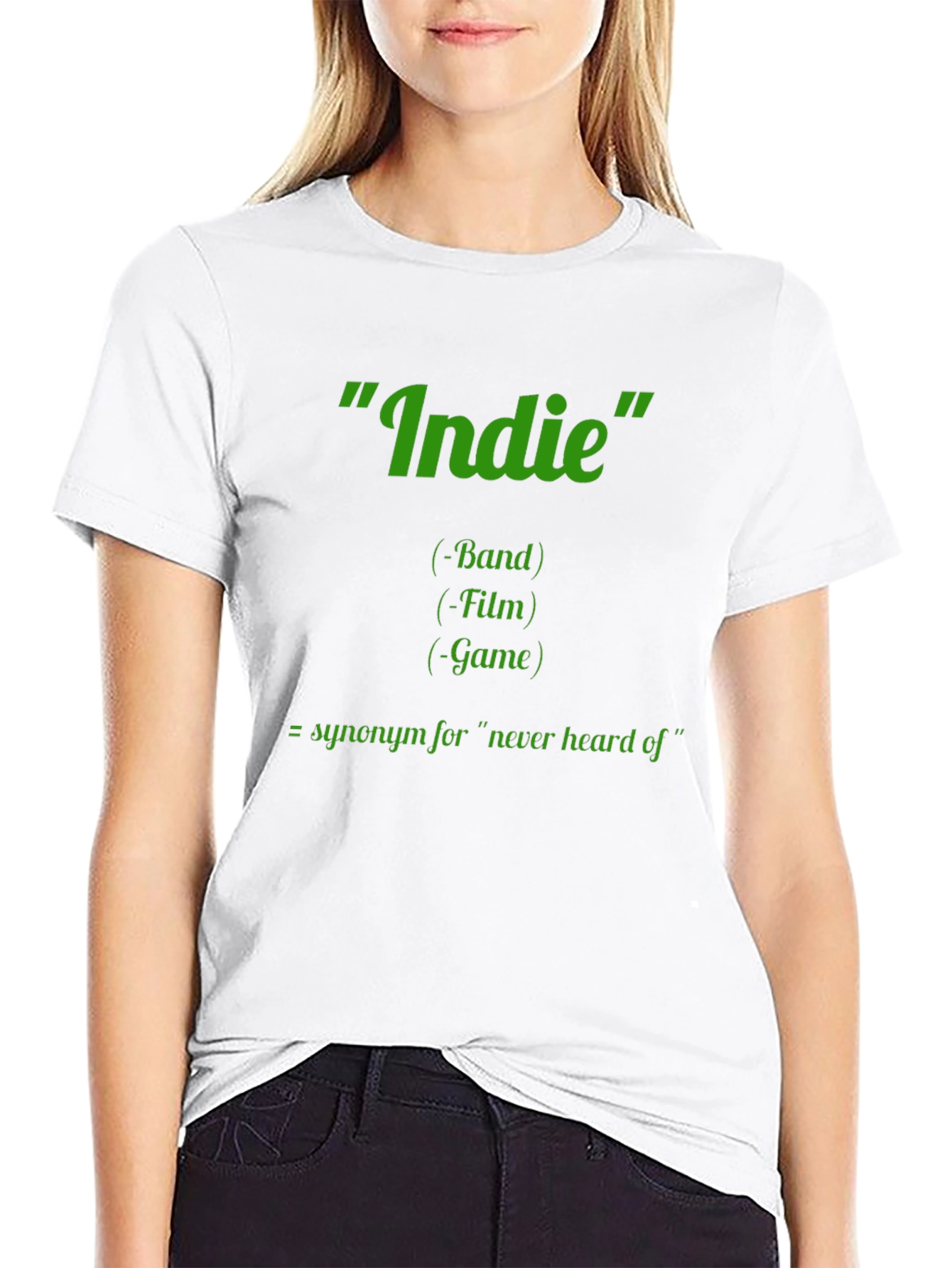 Indie Definition Graphic Tee - Band Film Game