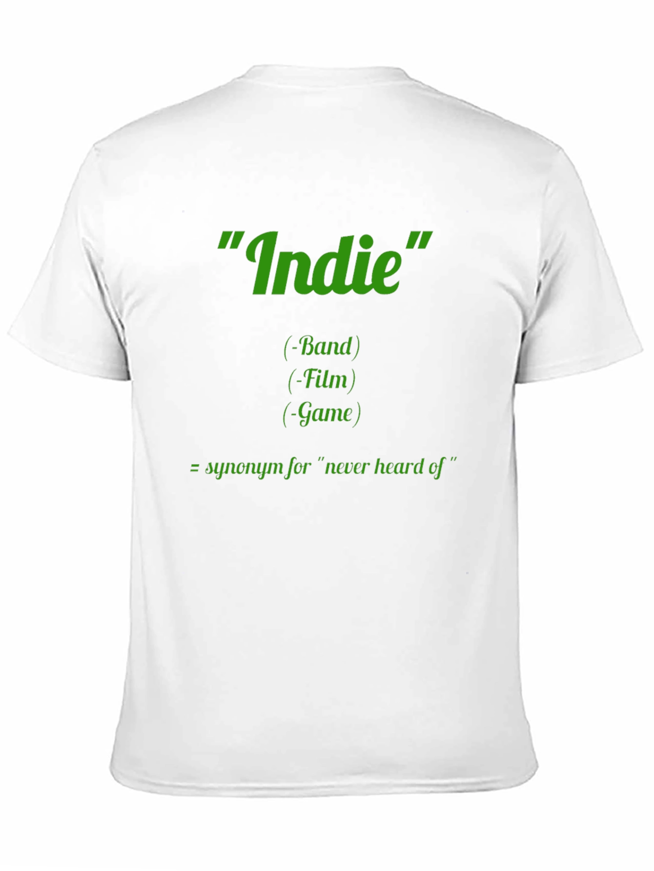 Indie Definition Graphic Tee - Band Film Game