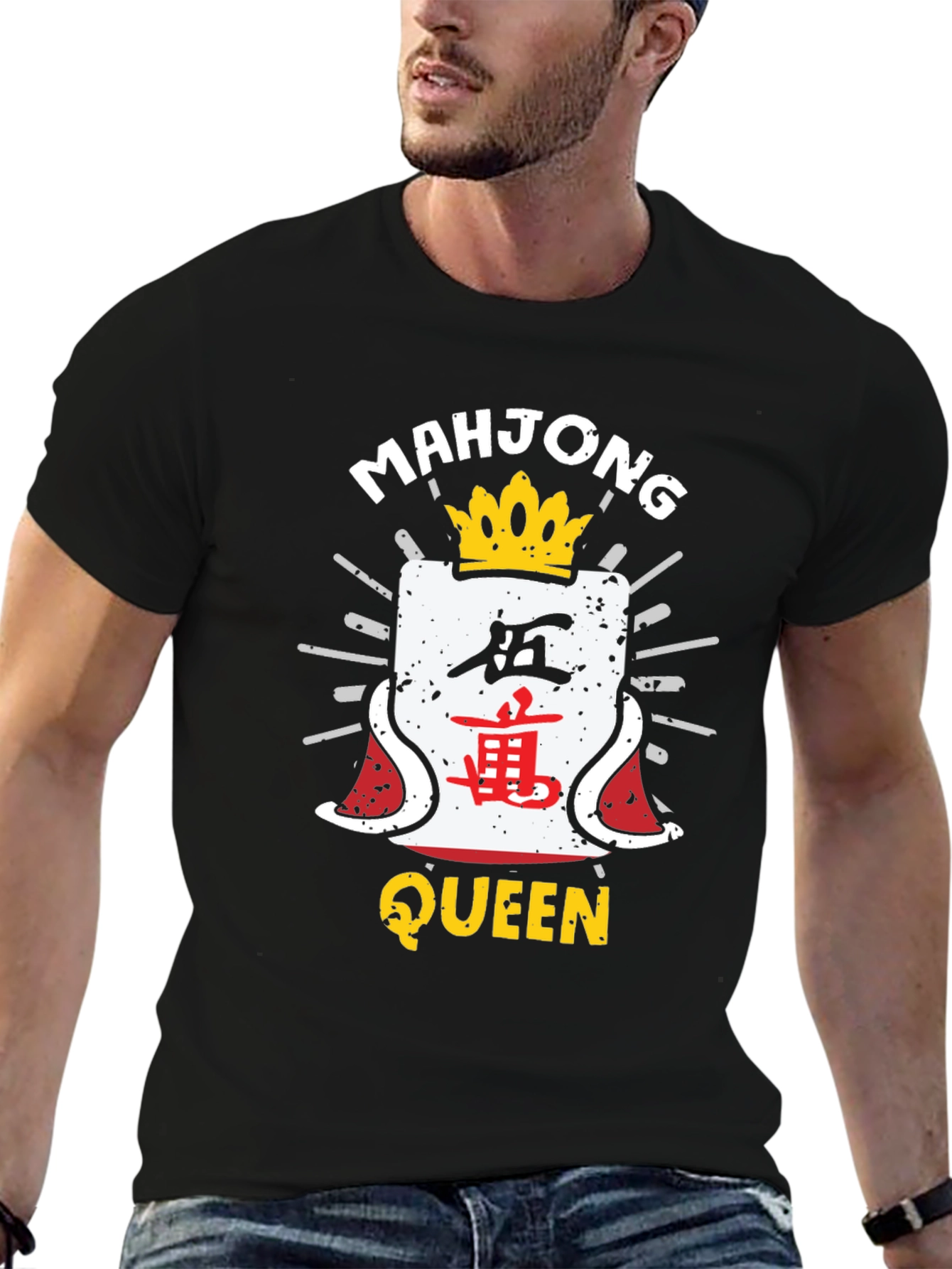 Mahjong Queen Black T-Shirt