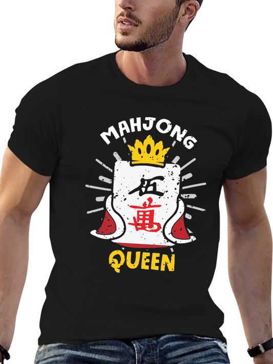 Mahjong Queen Black T-Shirt