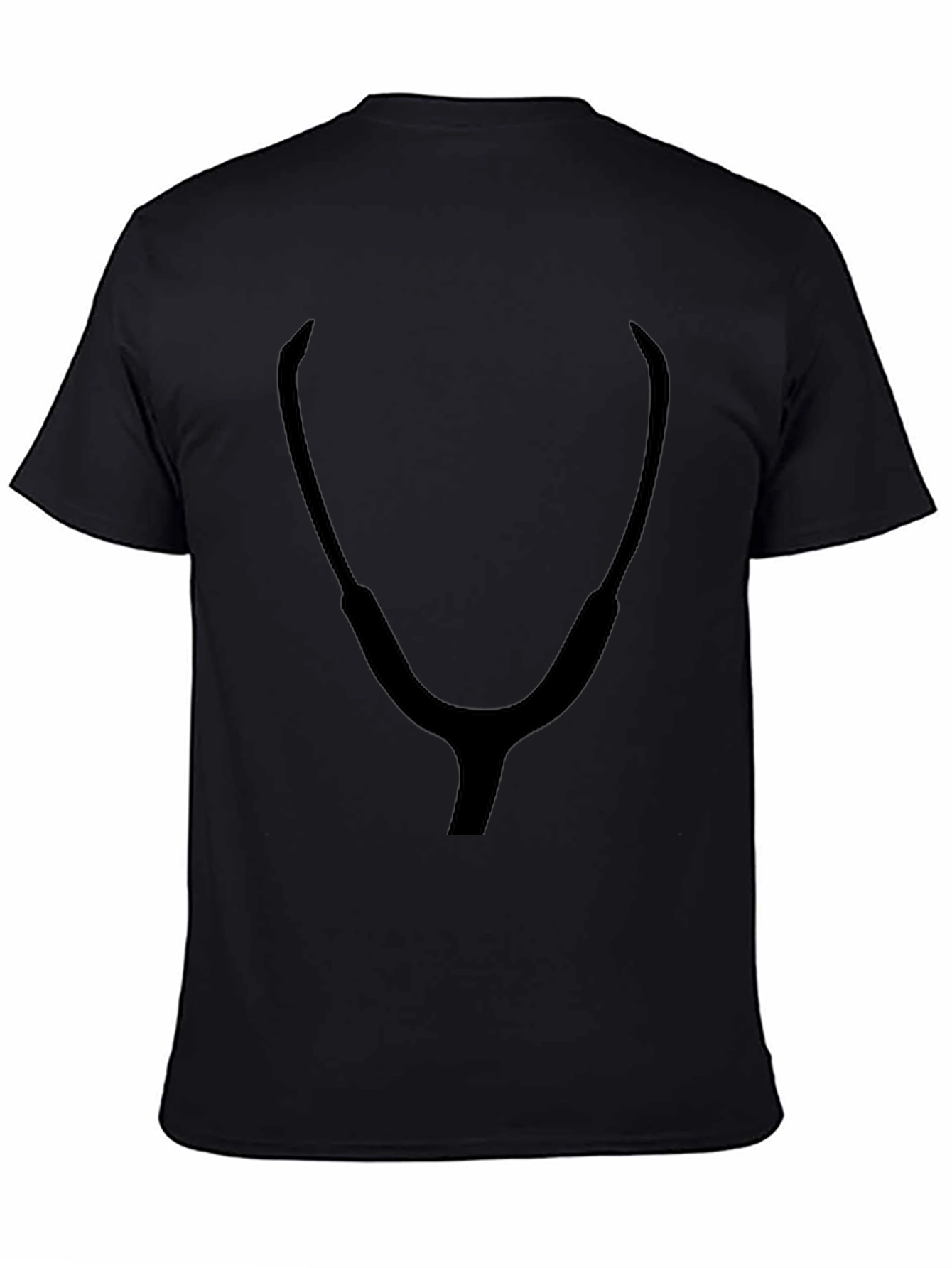 Minimalist Stethoscope Outline Tee - Medical Chic