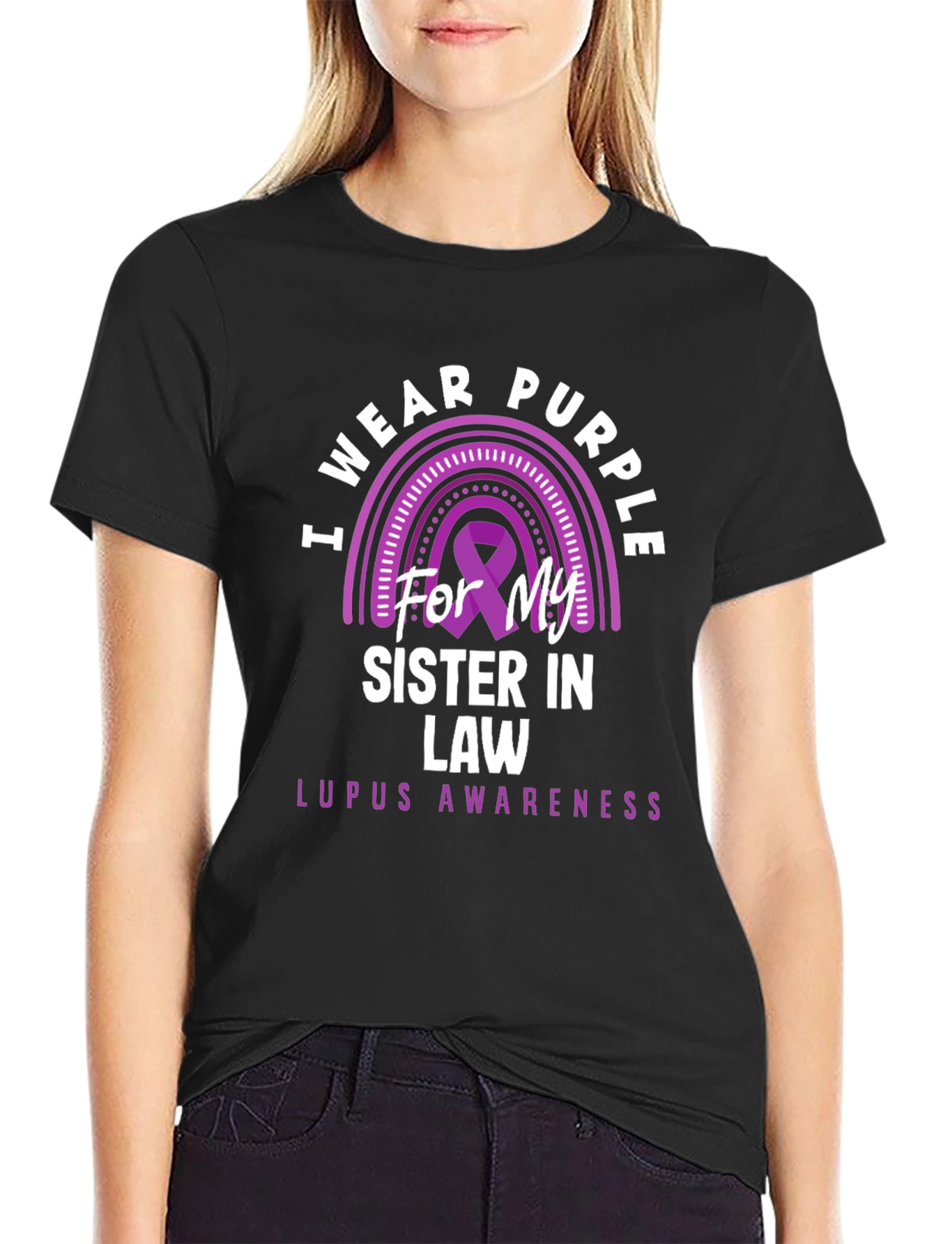 I Wear Purple Lupus Awareness T-Shirt