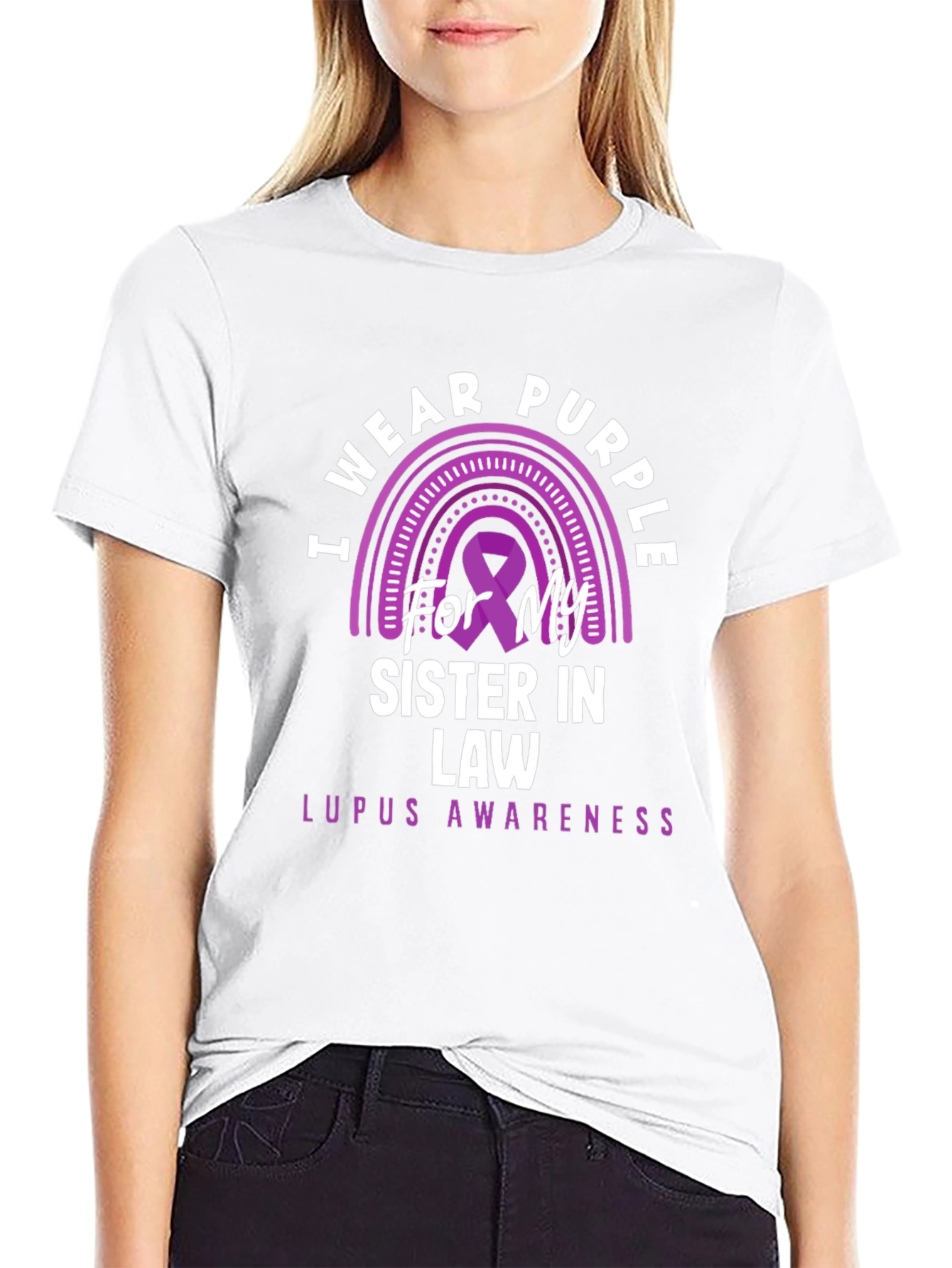 I Wear Purple Lupus Awareness T-Shirt