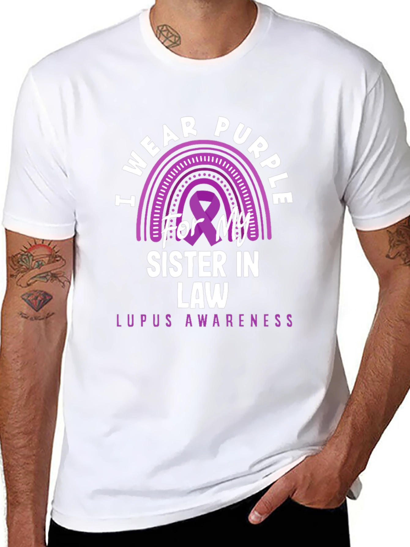 I Wear Purple Lupus Awareness T-Shirt