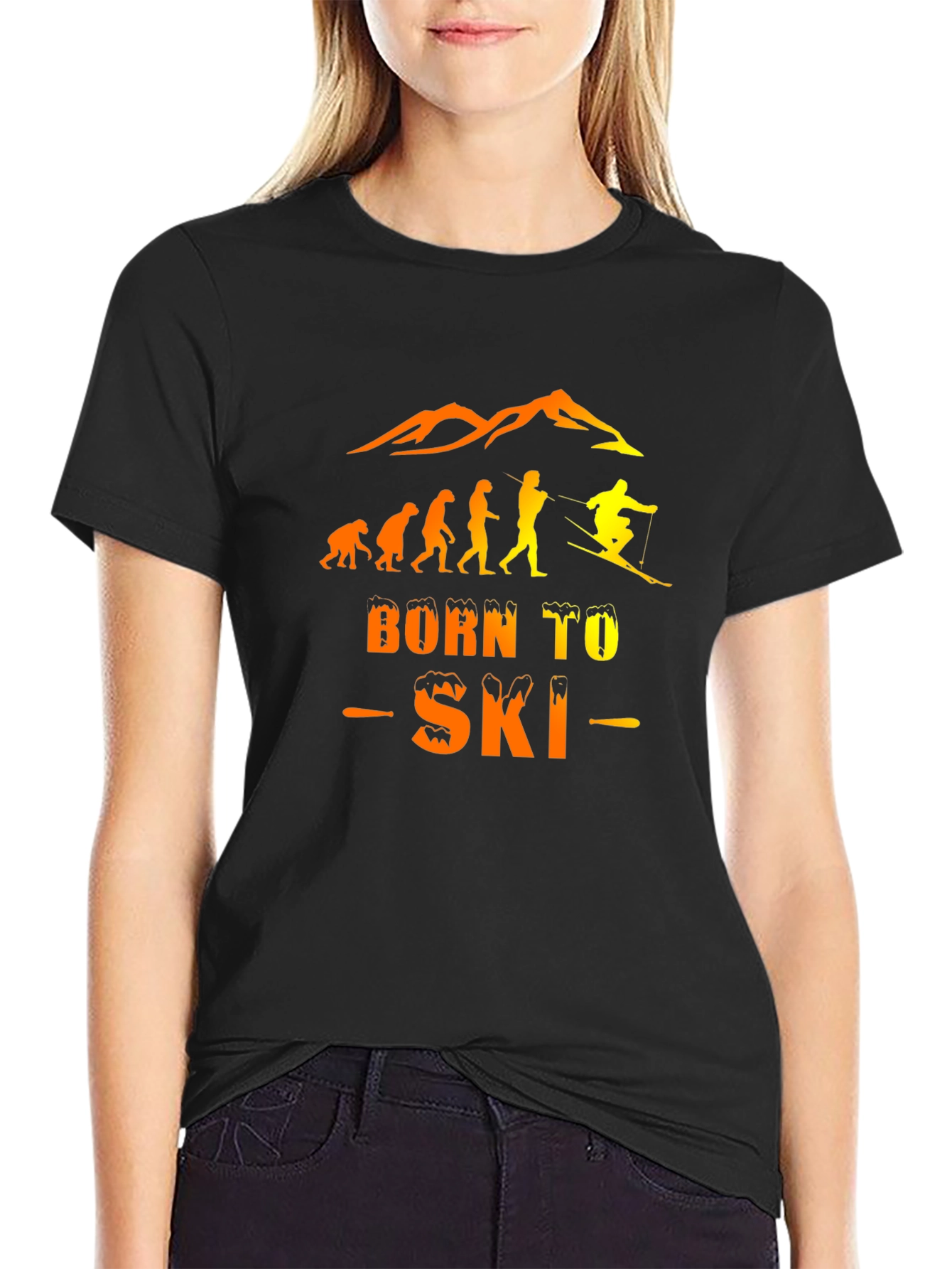 Born to Ski Evolution Graphic T-Shirt