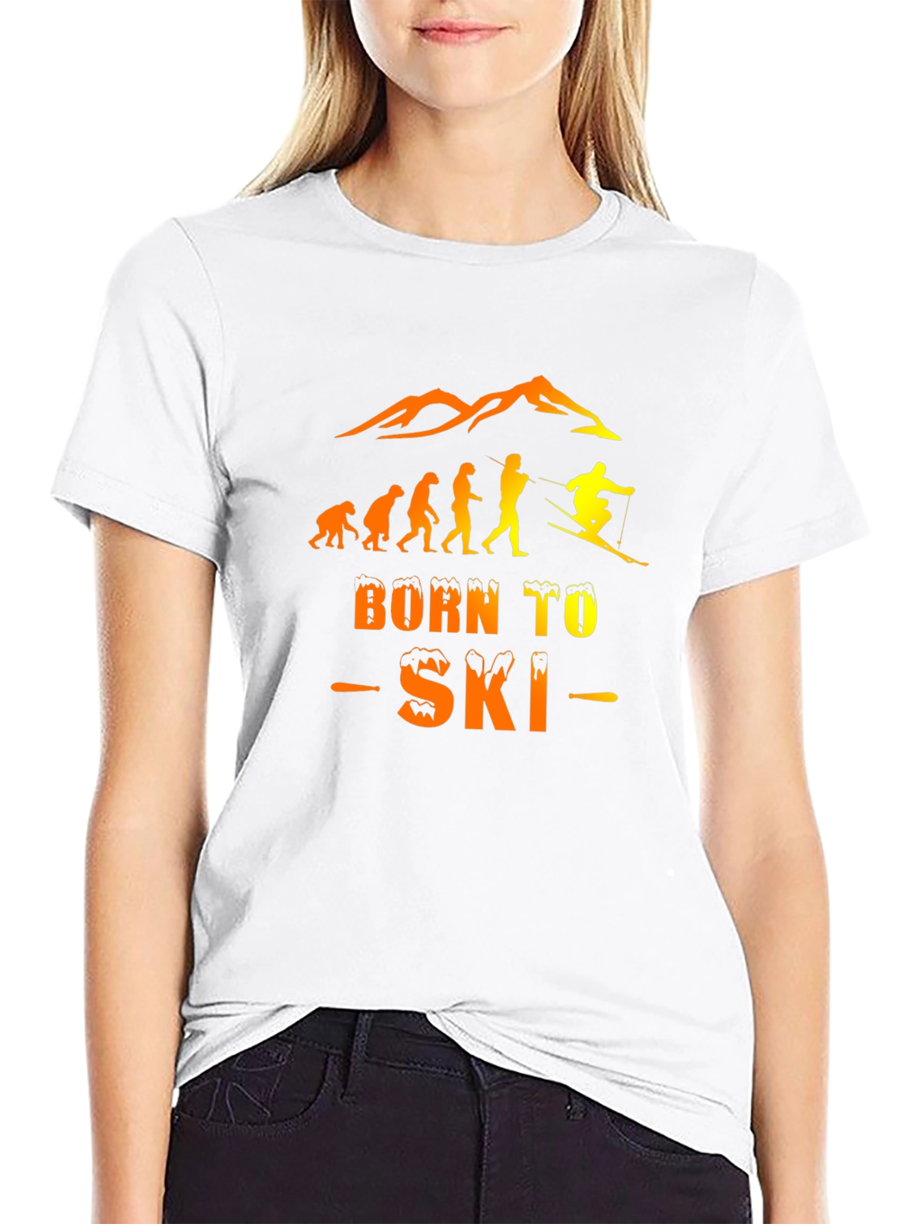 Born to Ski Evolution Graphic T-Shirt