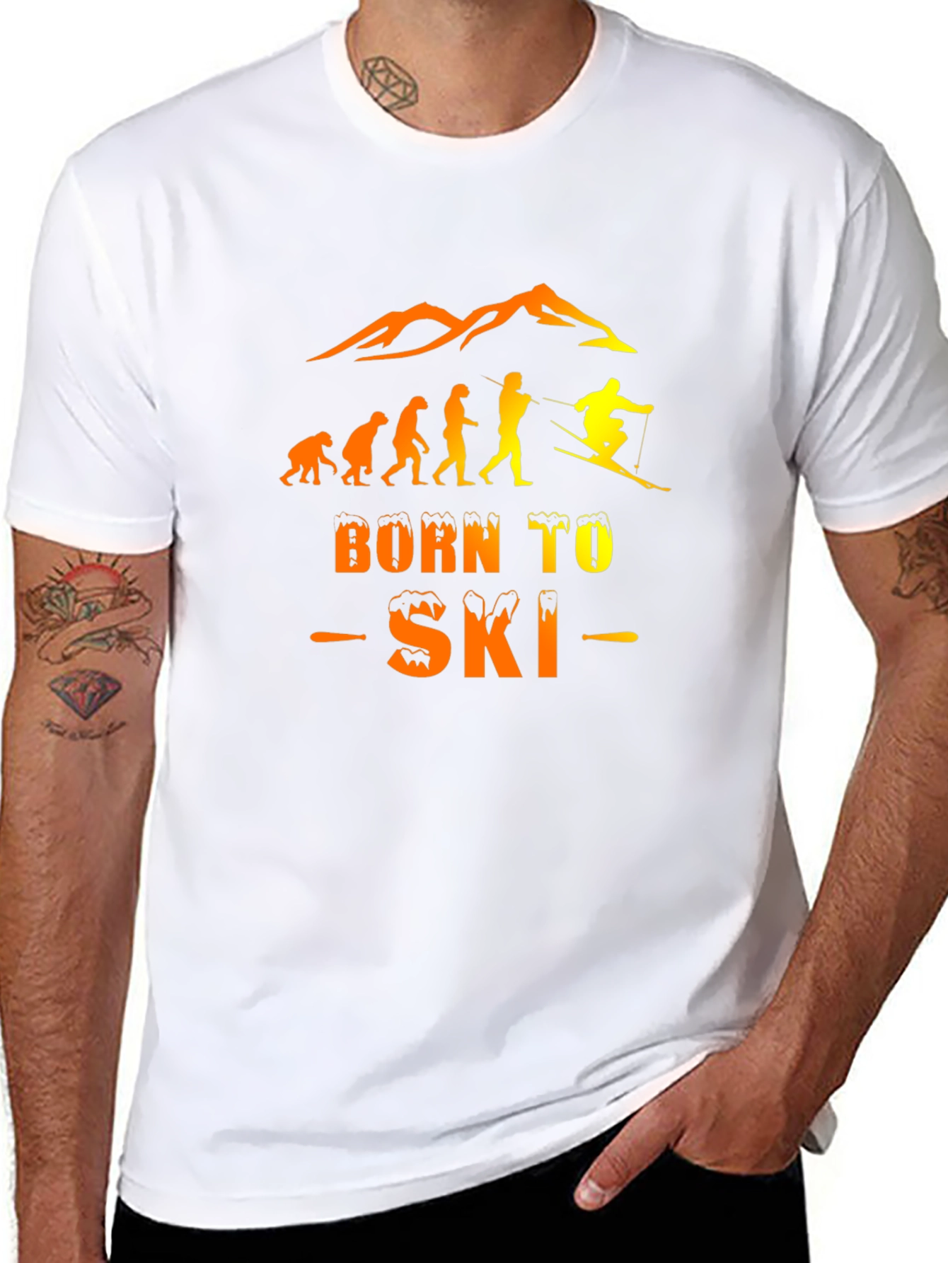 Born to Ski Evolution Graphic T-Shirt