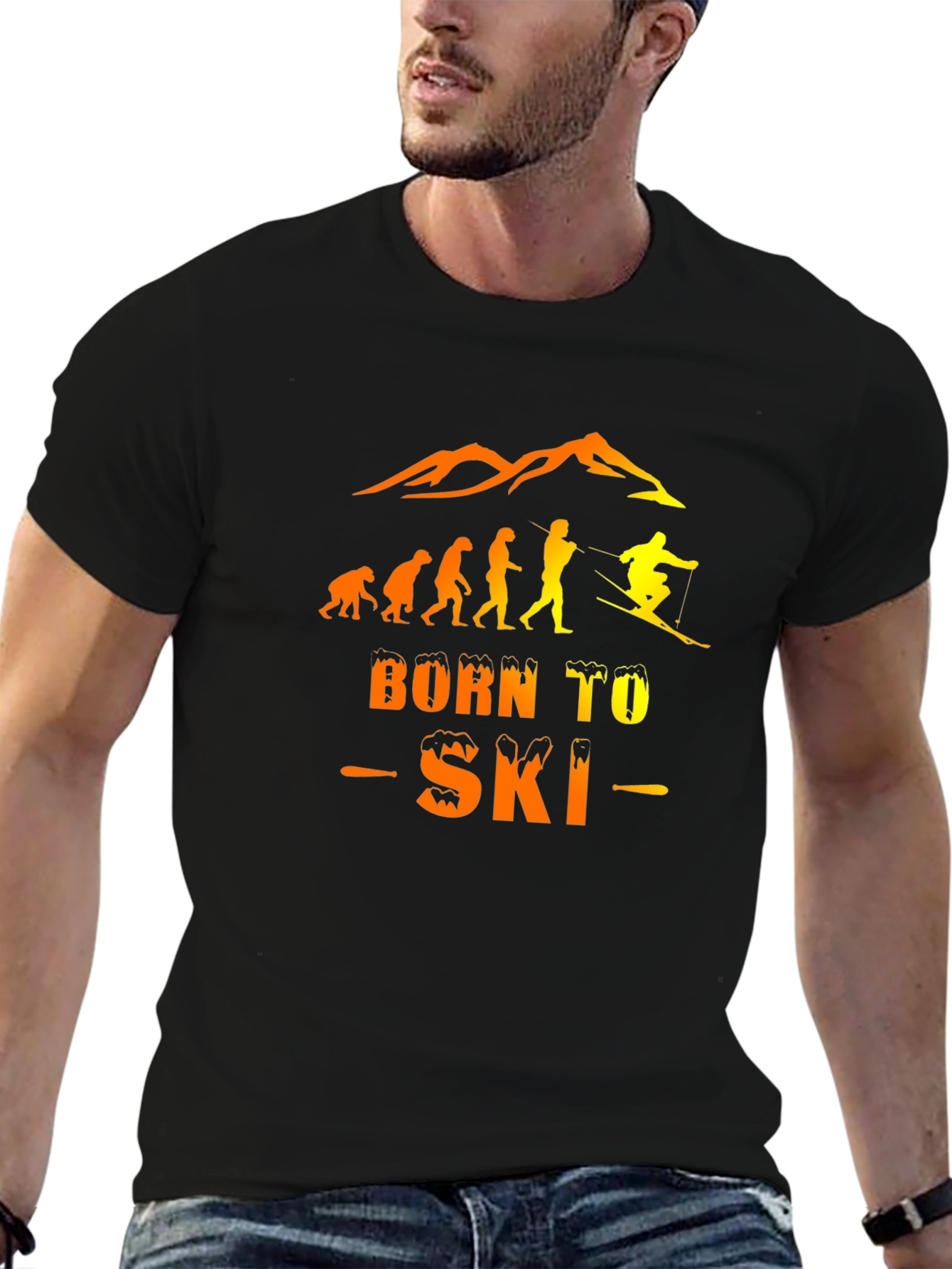 Born to Ski Evolution Graphic T-Shirt