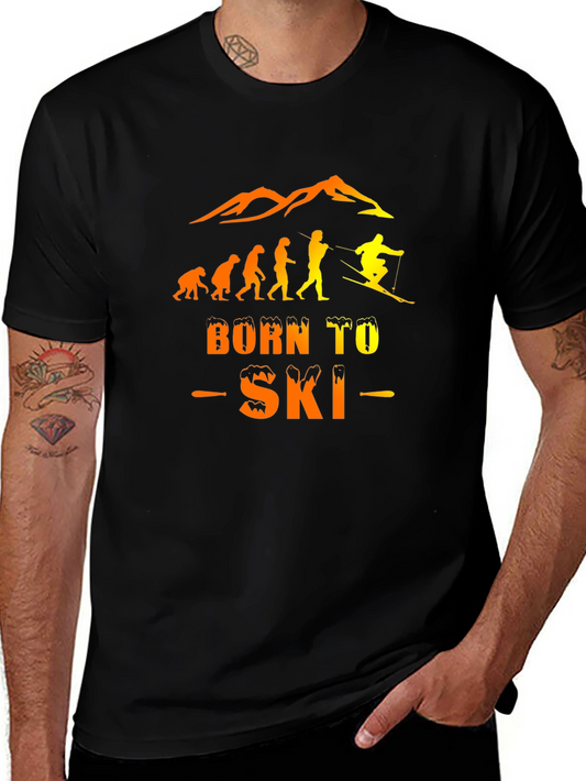Born to Ski Evolution Graphic T-Shirt