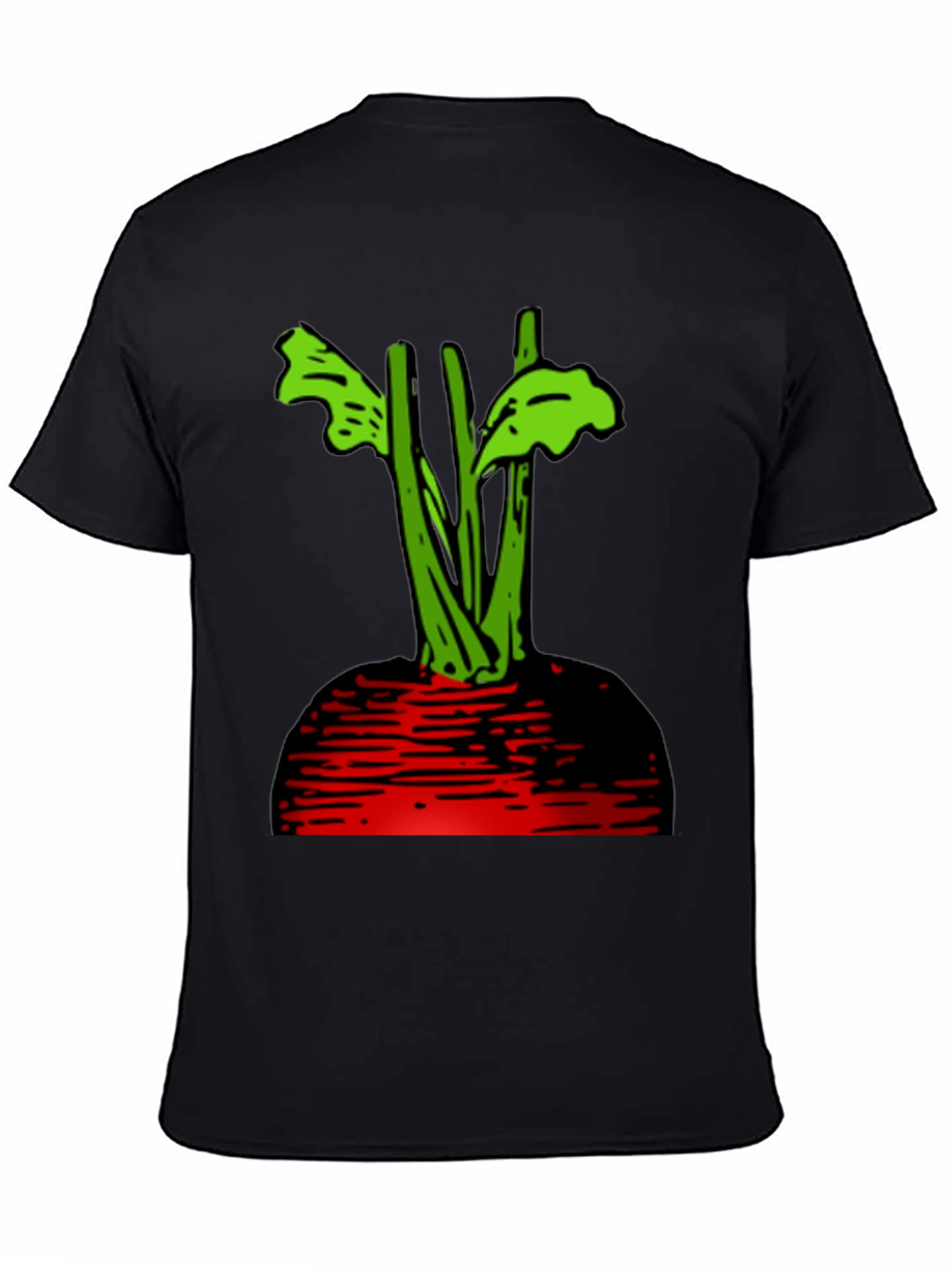 Beetroot Graphic T-Shirt - Black Casual Tee