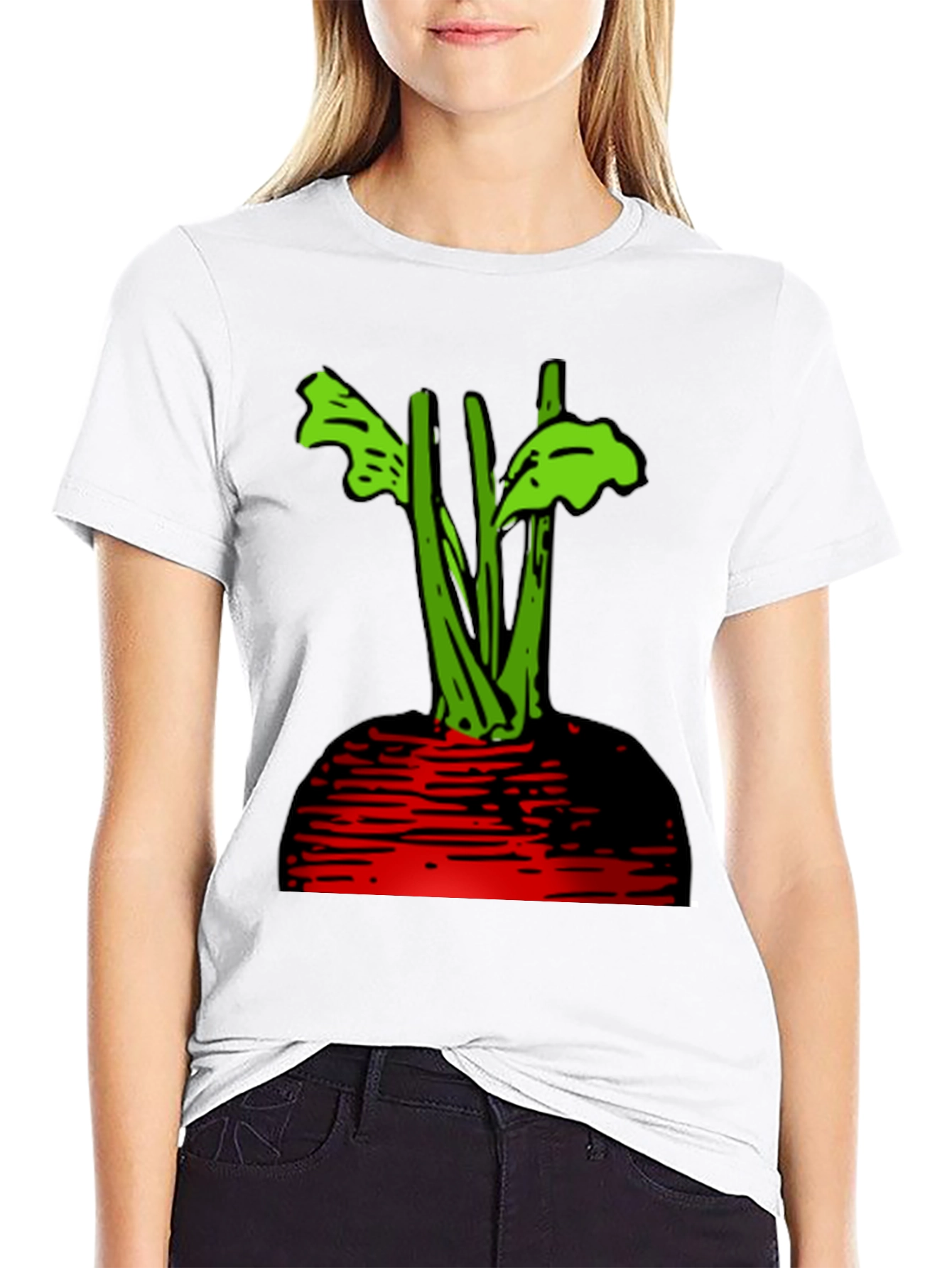 Beetroot Graphic T-Shirt - Black Casual Tee