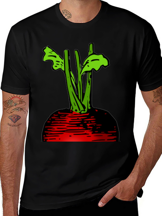 Beetroot Graphic T-Shirt - Black Casual Tee