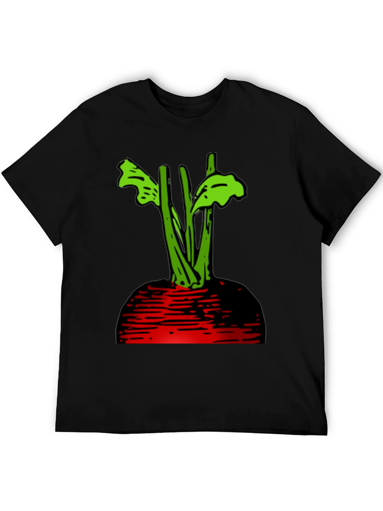 Beetroot Graphic T-Shirt - Black Casual Tee
