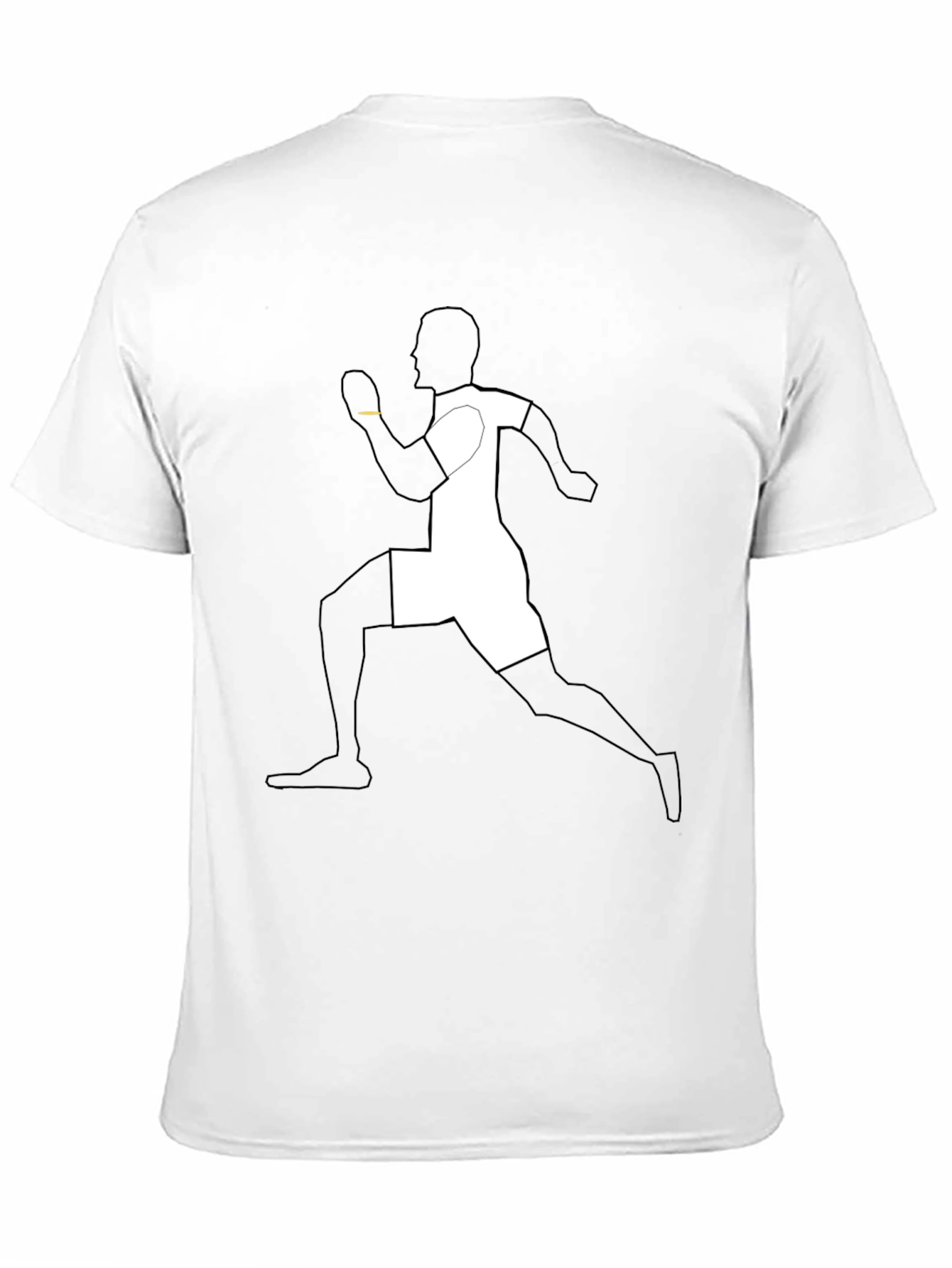 Mens Black Graphic Tee - Running Figure