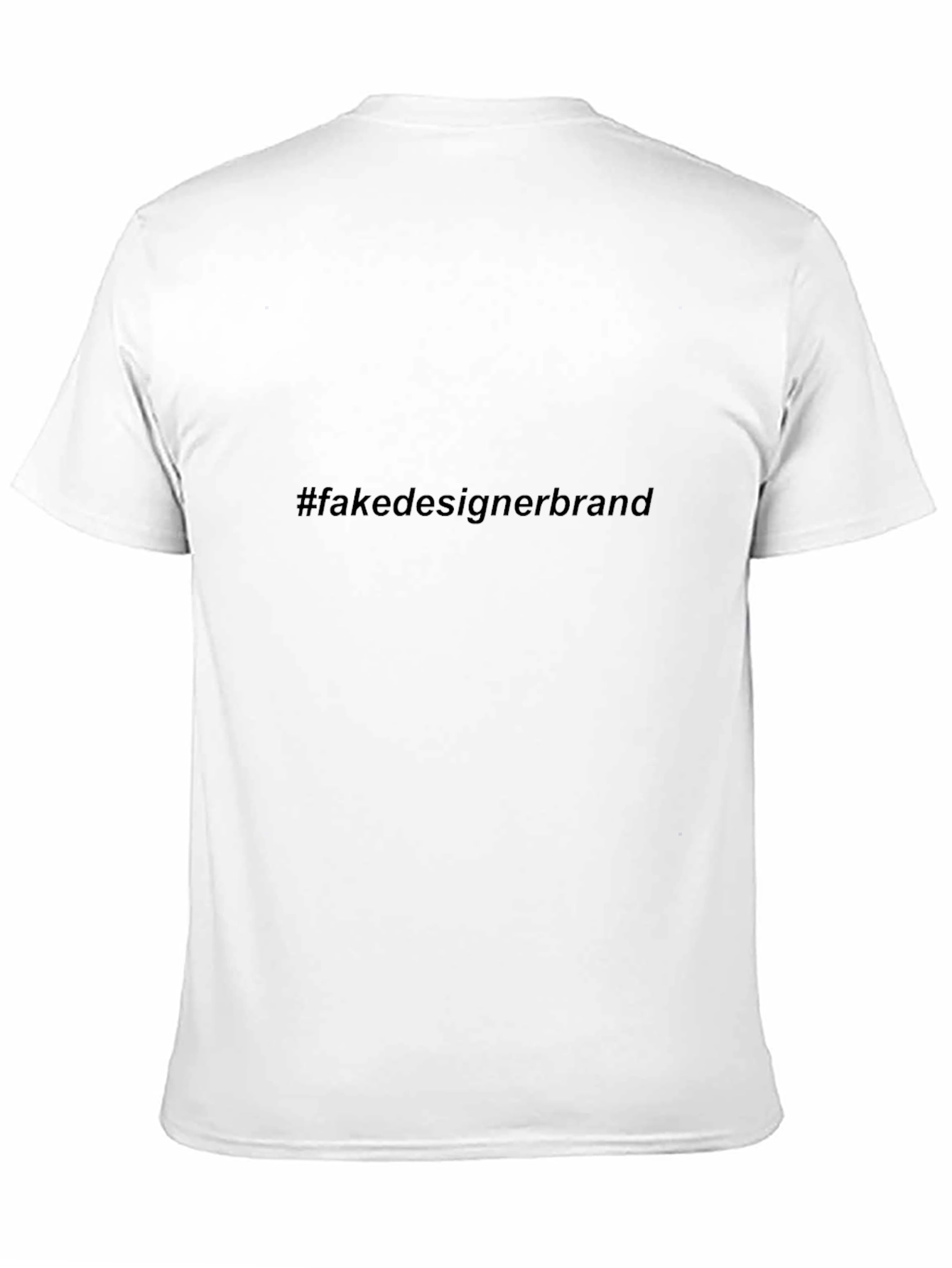 Fake Designer Brand Black Tee