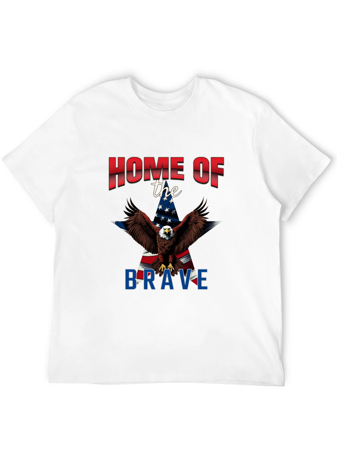 Patriotic Eagle Graphic T-Shirt