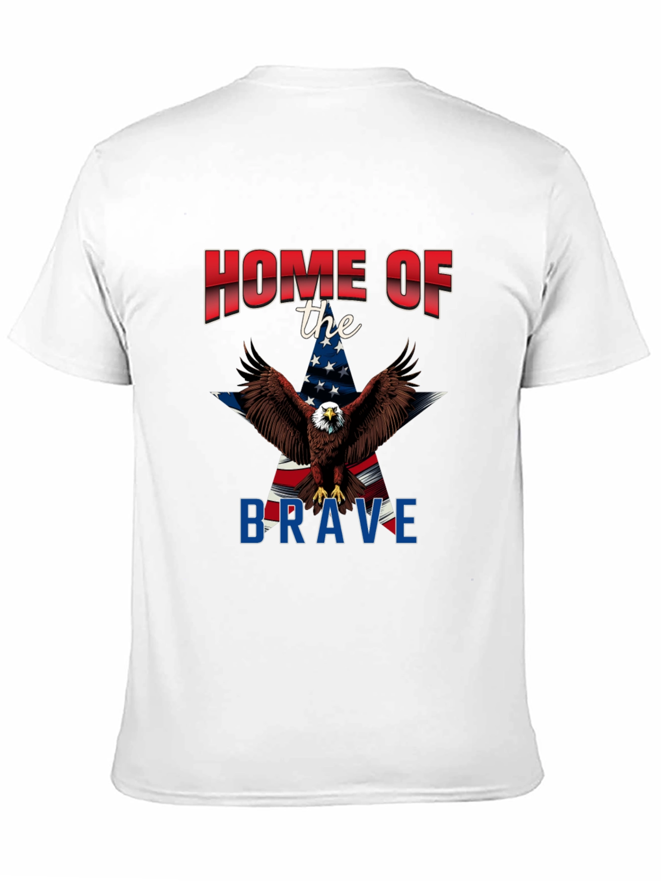 Patriotic Eagle Graphic T-Shirt