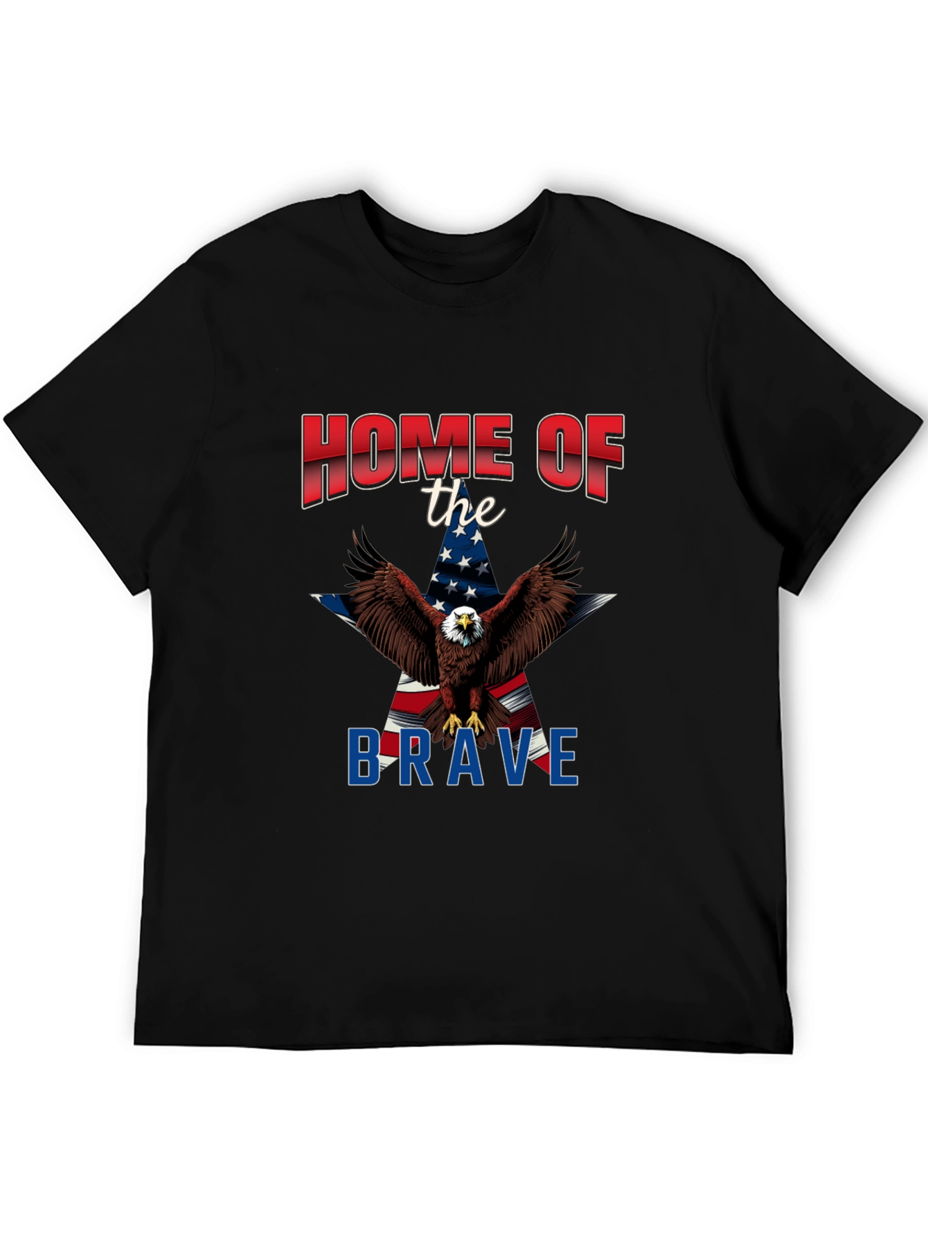 Patriotic Eagle Graphic T-Shirt