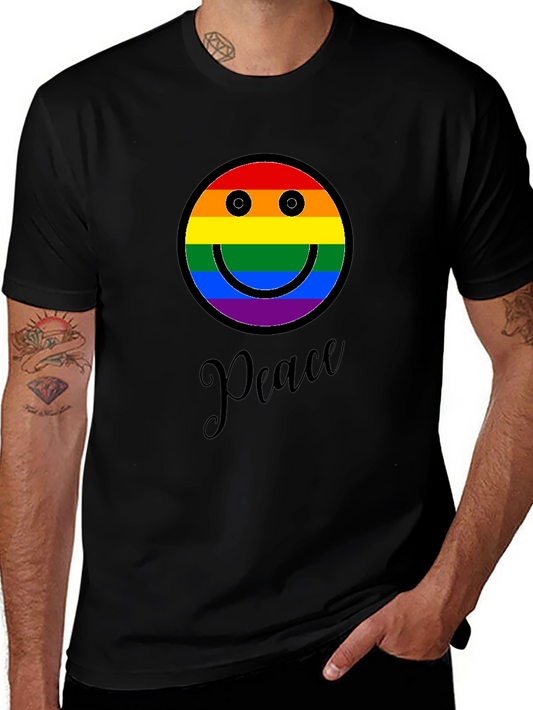 Peace Rainbow Smiley Face T-Shirt