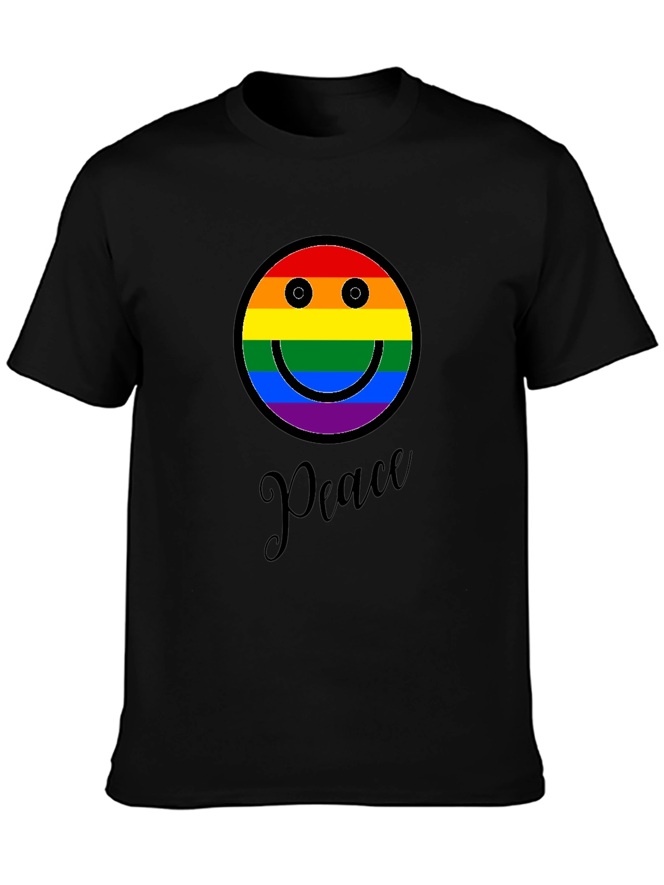 Peace Rainbow Smiley Face T-Shirt