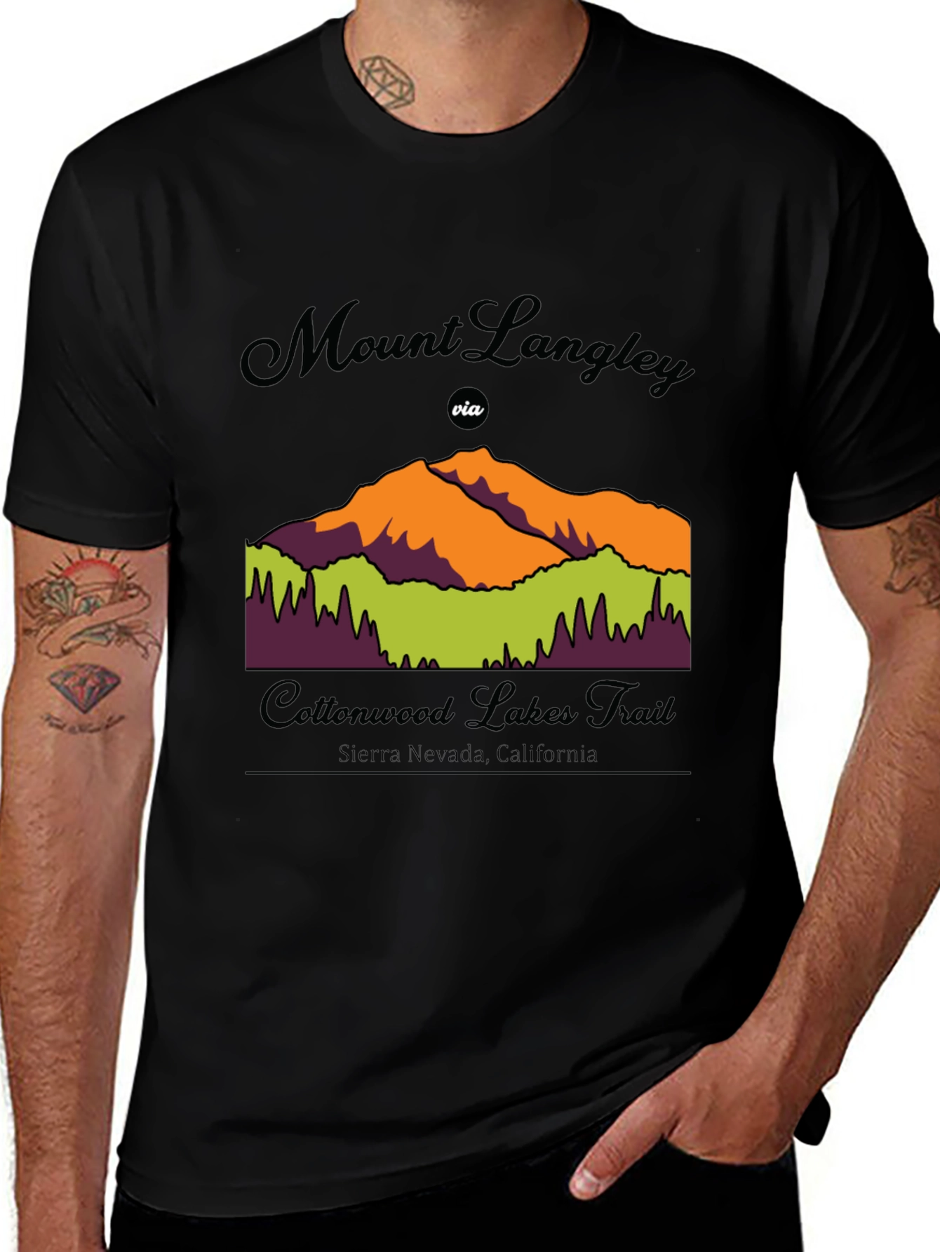 Mount Langley Cottonwood Lakes Trail T-Shirt