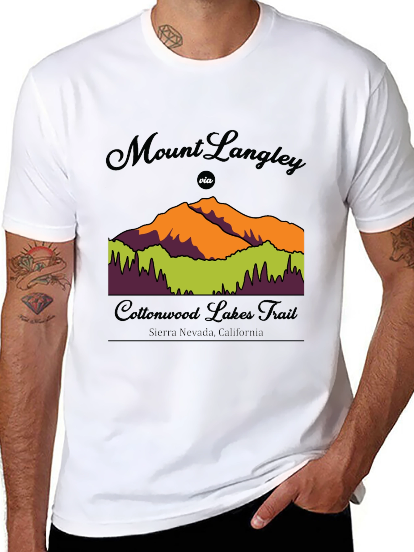 Mount Langley Cottonwood Lakes Trail T-Shirt