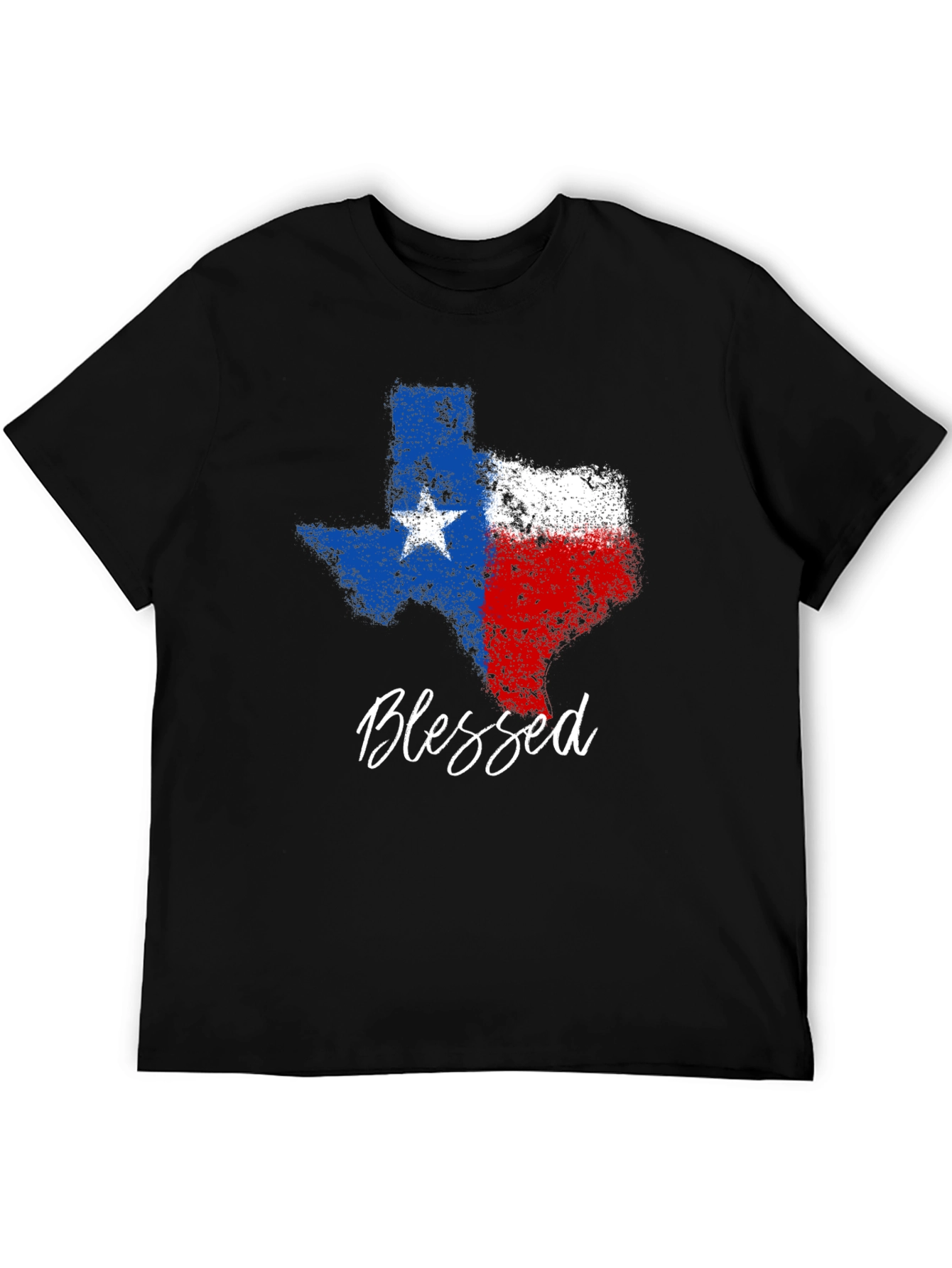 Blessed Texas Pride Graphic Tee - Black