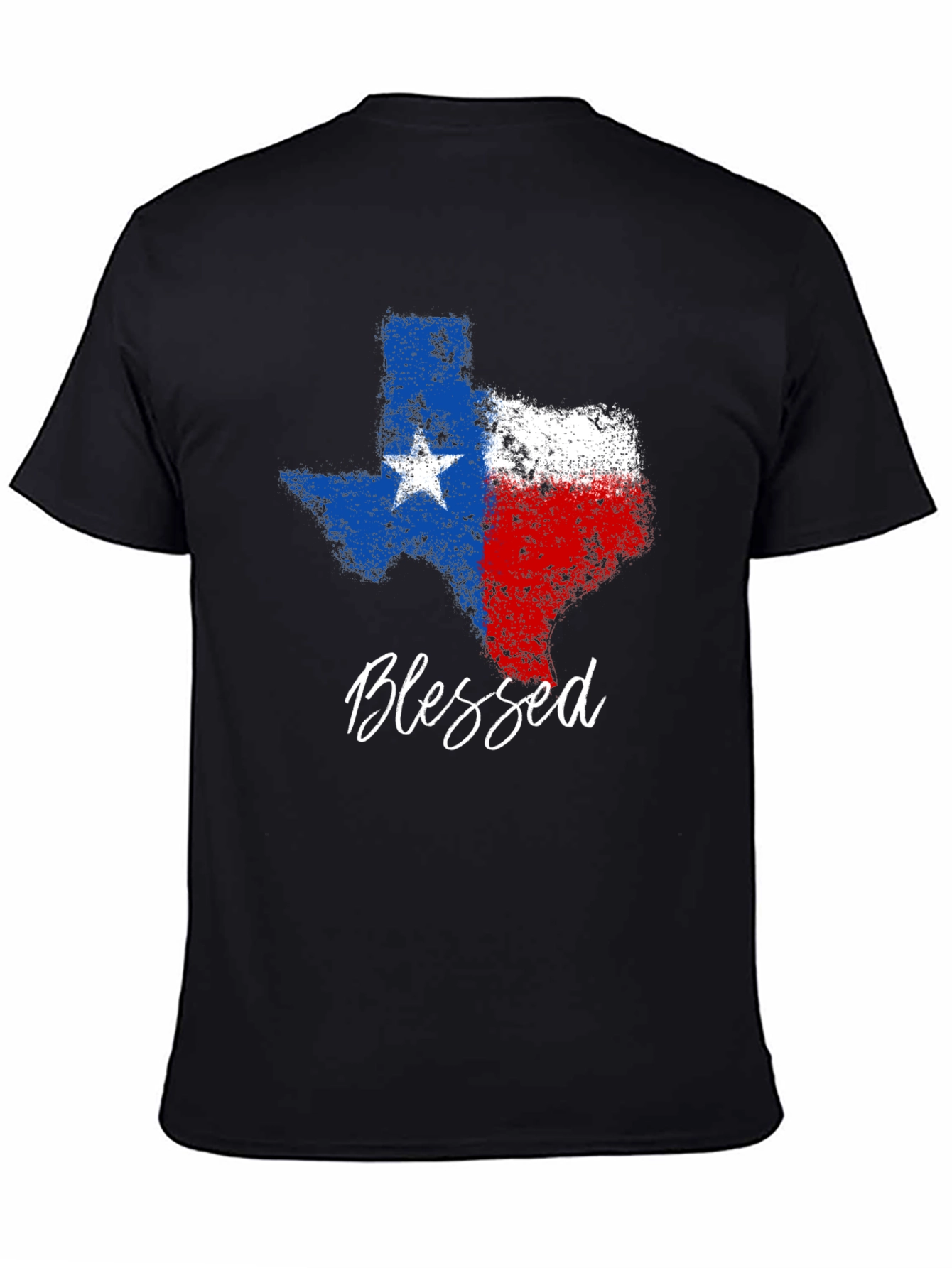Blessed Texas Pride Graphic Tee - Black