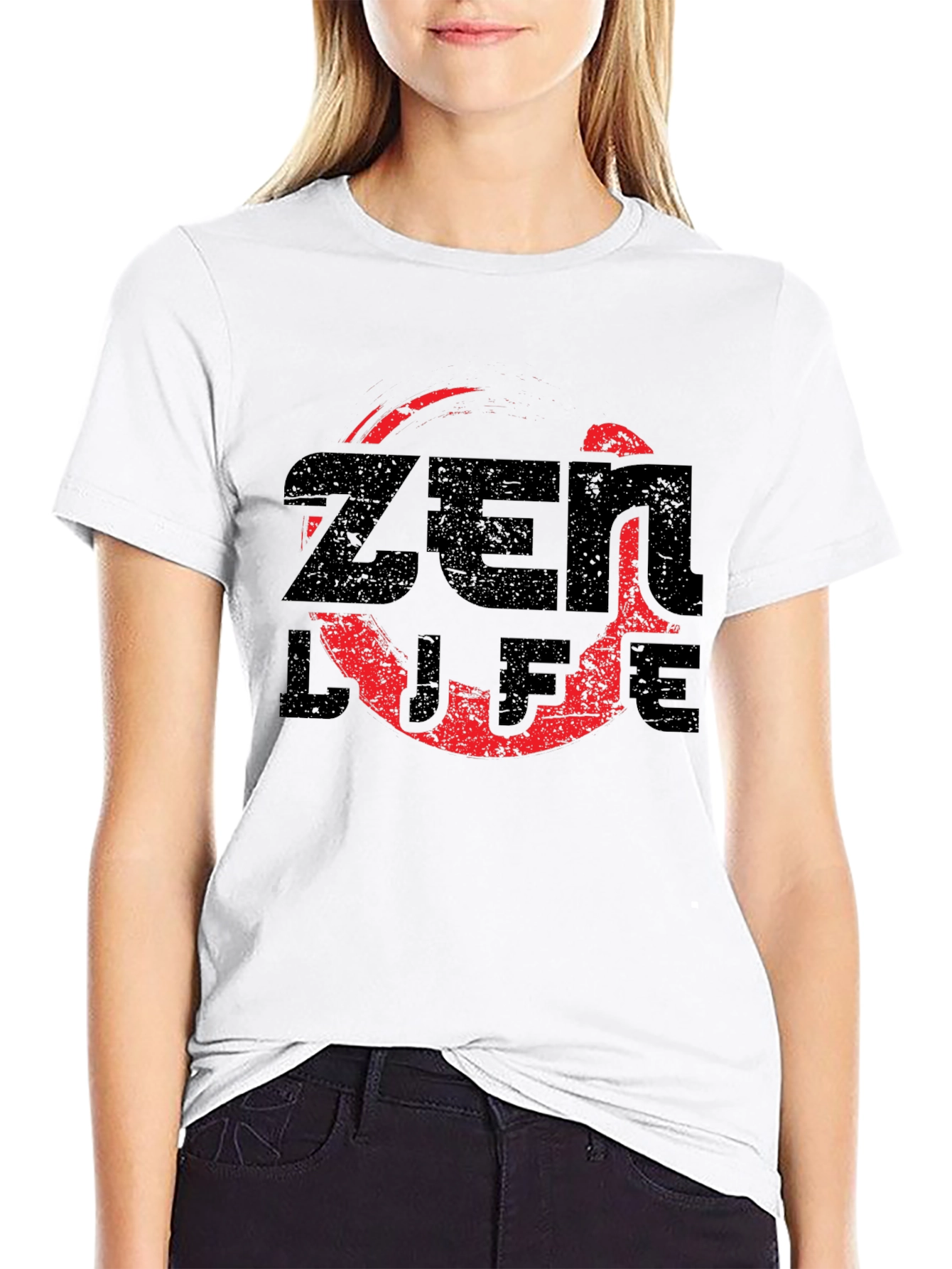 Zen Life Graphic T-Shirt - Relaxed Fit Black