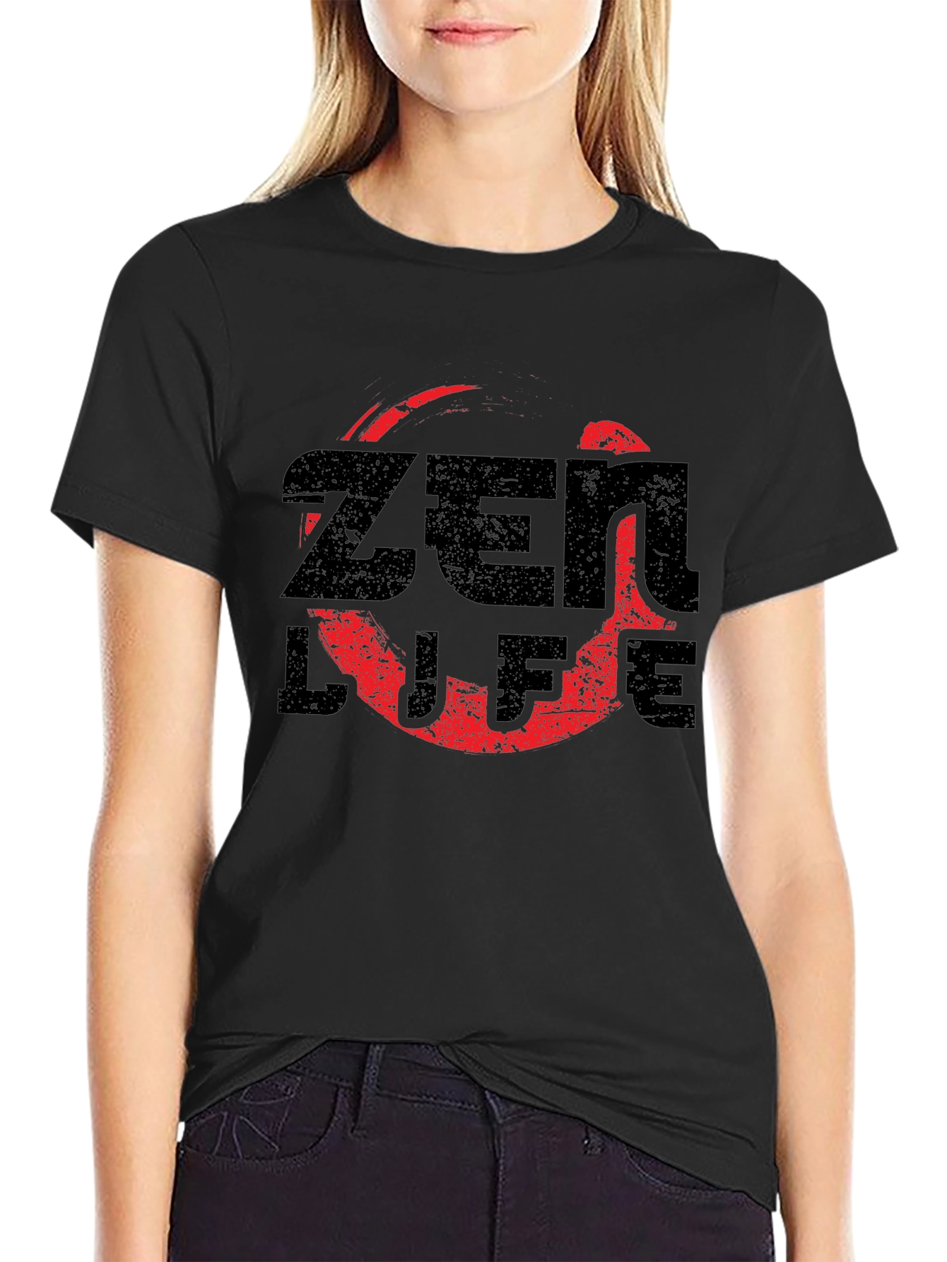 Zen Life Graphic T-Shirt - Relaxed Fit Black