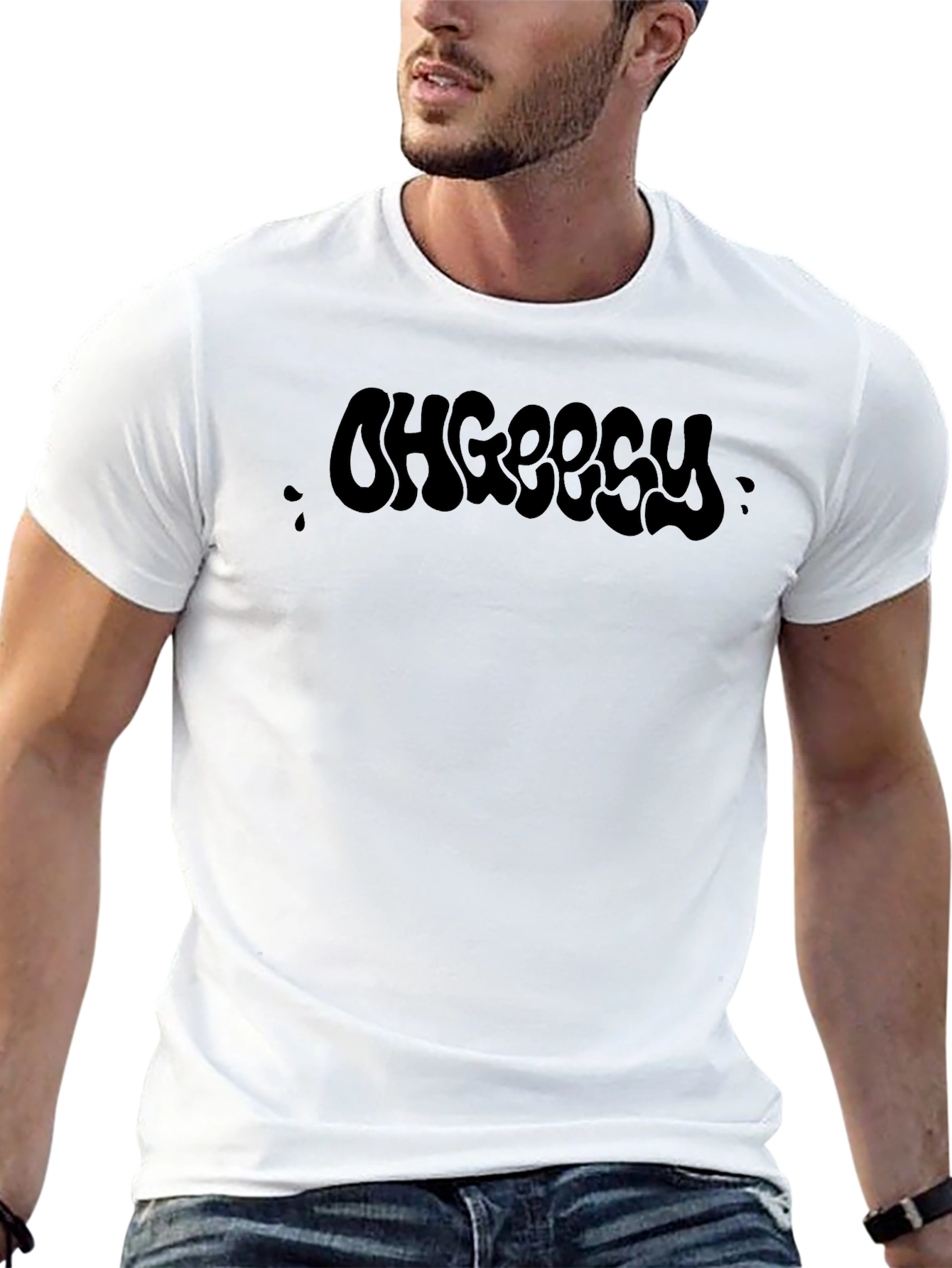 Ohgeesy Graphic Tee - Classic Black Cotton T-Shirt