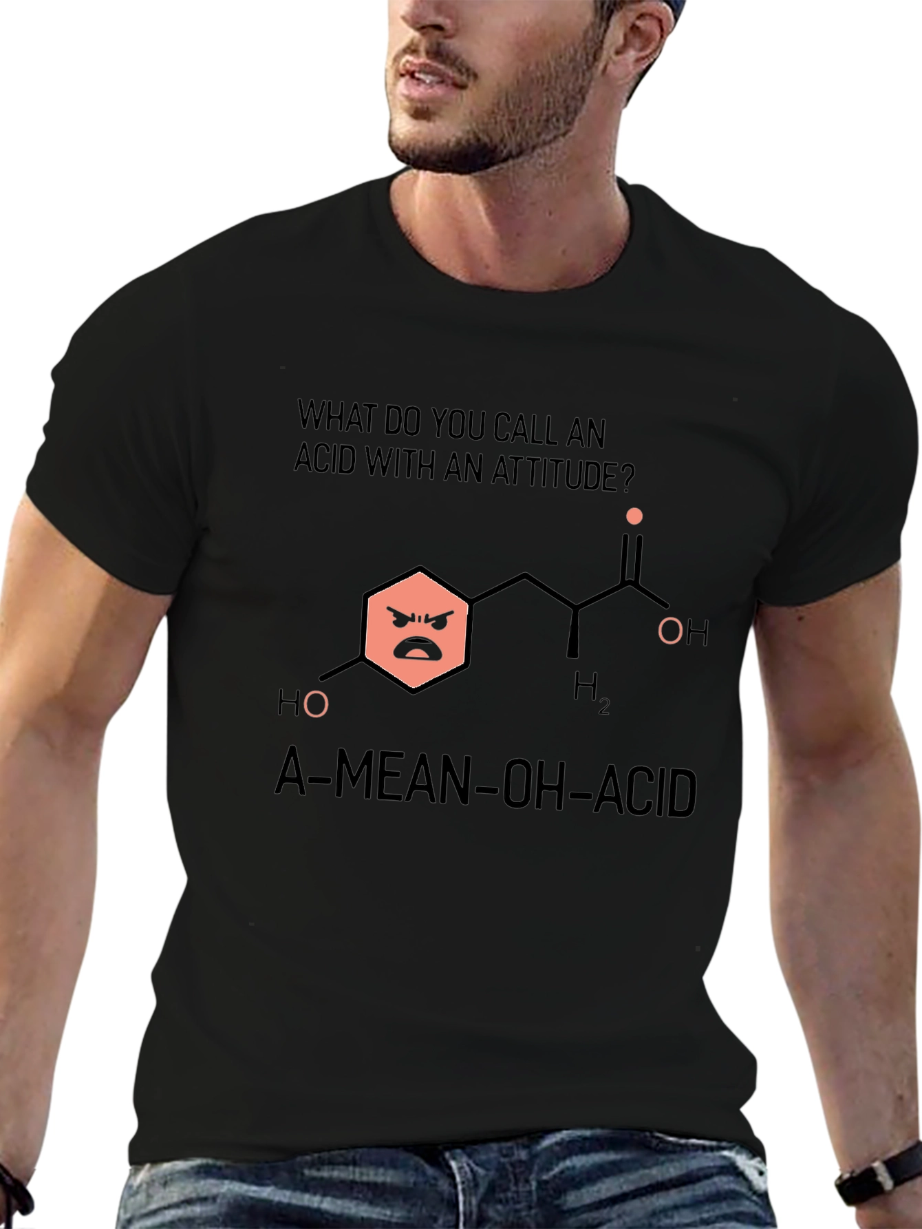 Funny Chemistry T-Shirt: Mean Acid Joke