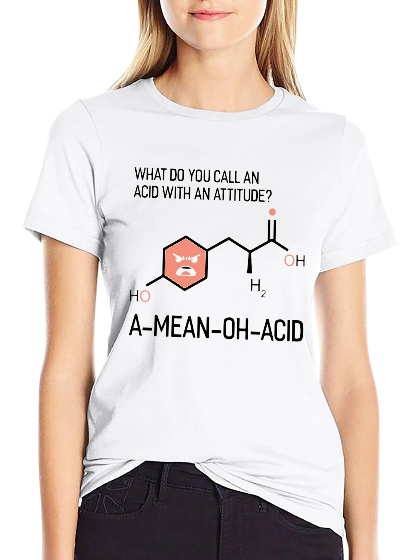 Funny Chemistry T-Shirt: Mean Acid Joke