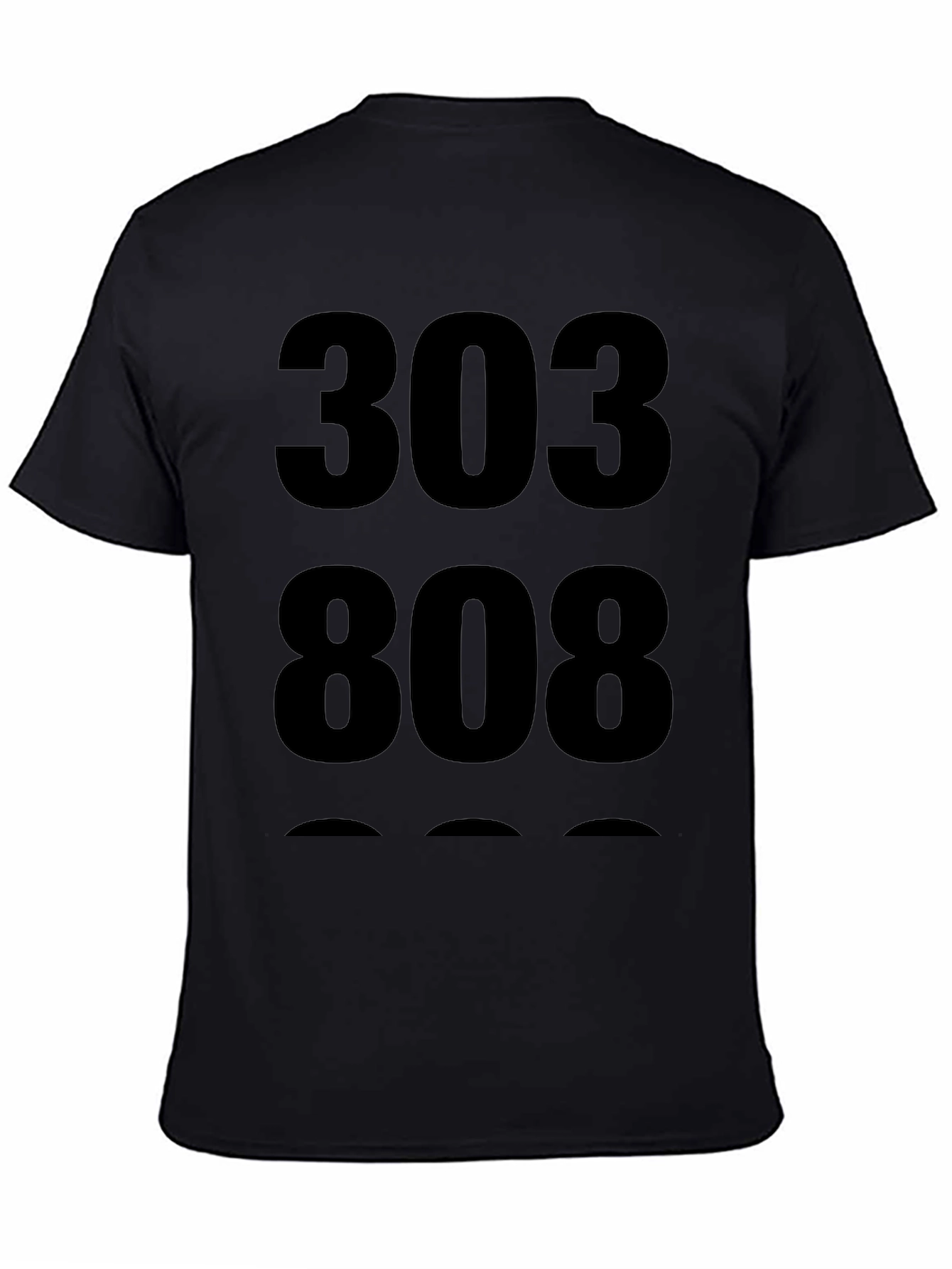 303 808 Black Graphic Tee - Music Producer Shirt