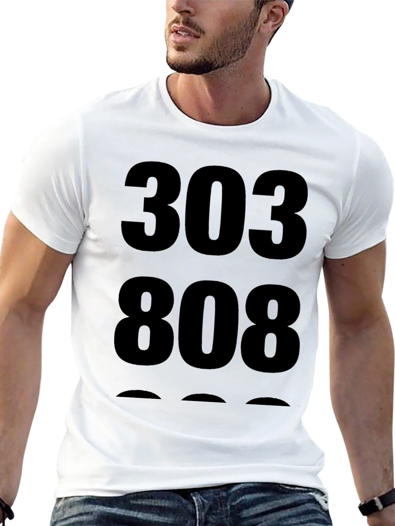 303 808 Black Graphic Tee - Music Producer Shirt