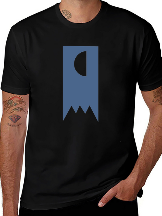 Abstract Banner Graphic T-Shirt - Black