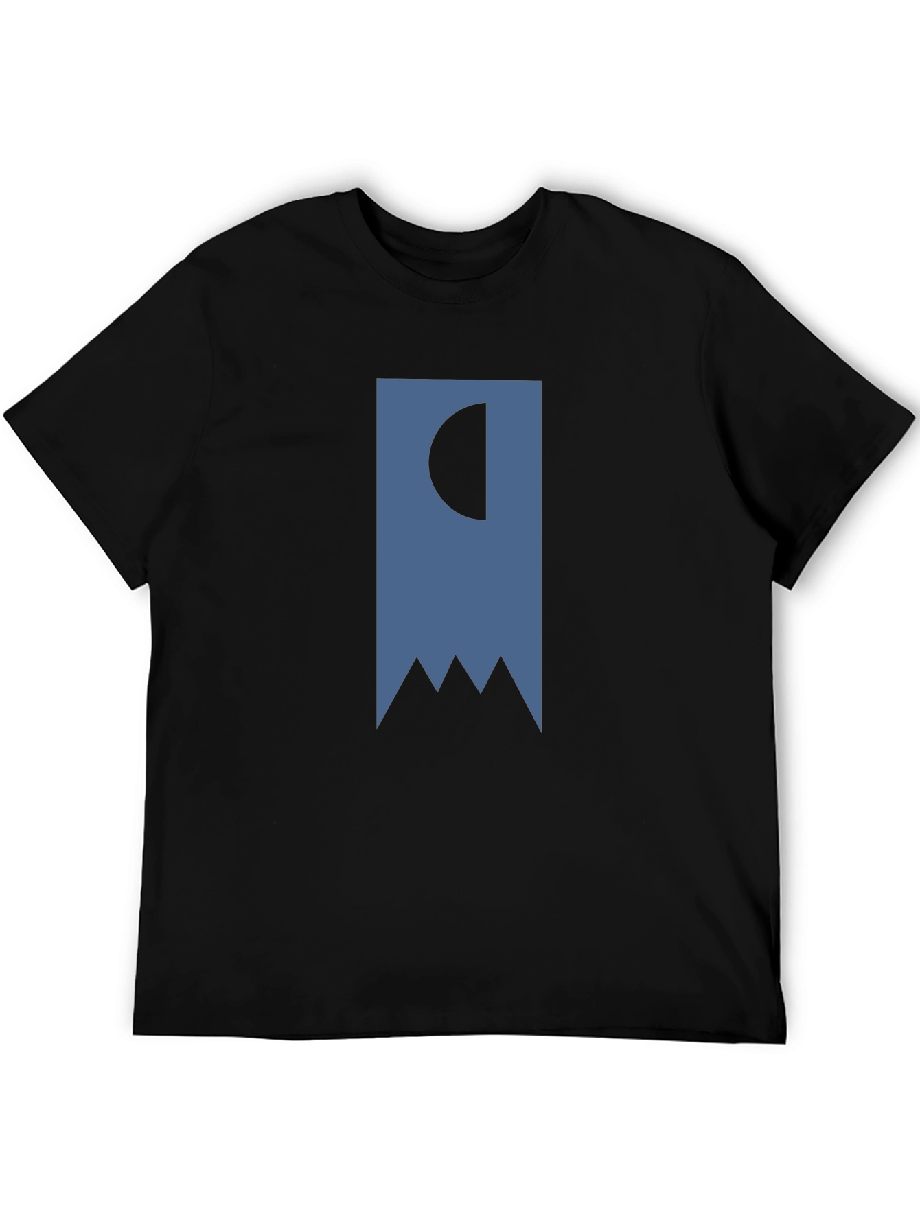 Abstract Banner Graphic T-Shirt - Black