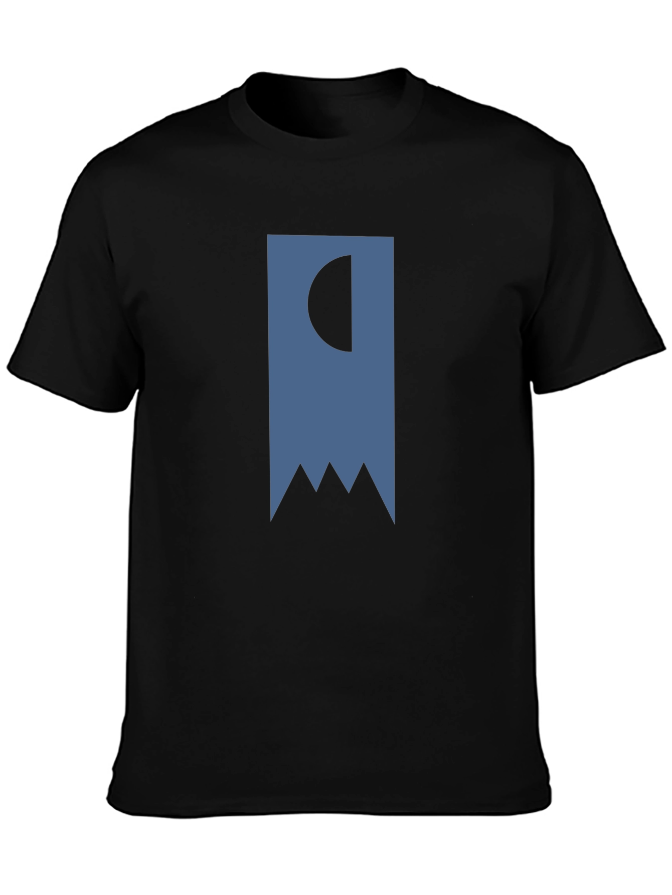 Abstract Banner Graphic T-Shirt - Black