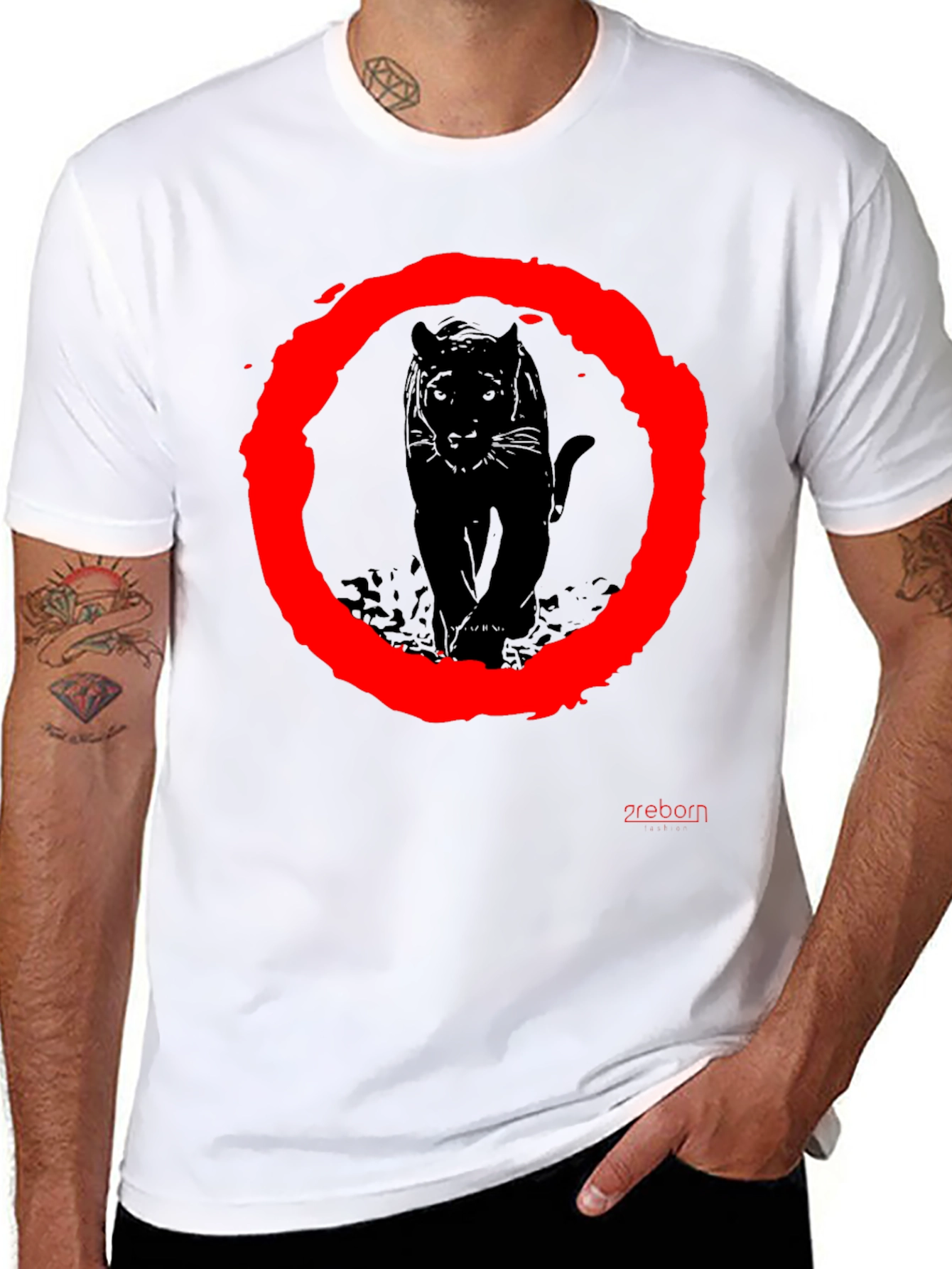 Black Panther Graphic Tee - Stylish Mens Crew Neck