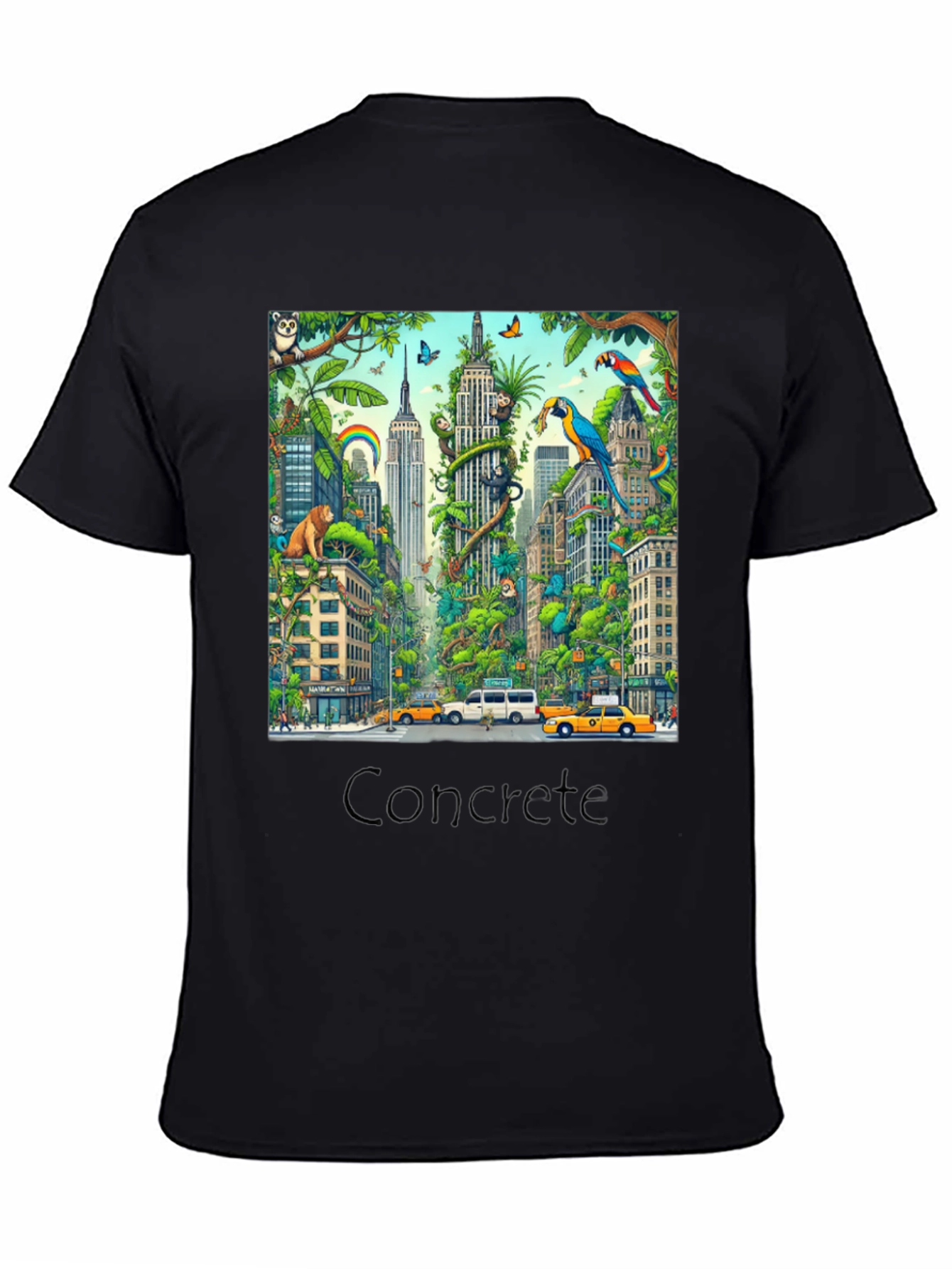Urban Jungle T-Shirt - Cityscape Wildlife