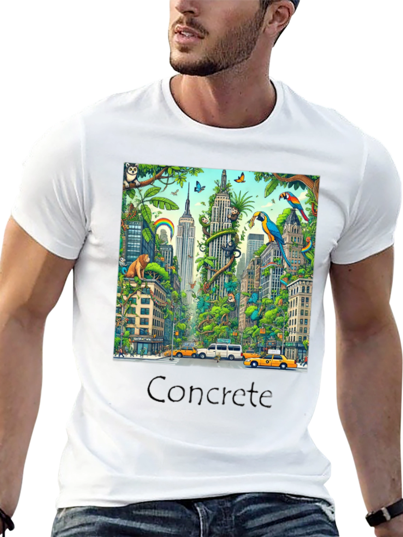 Urban Jungle T-Shirt - Cityscape Wildlife