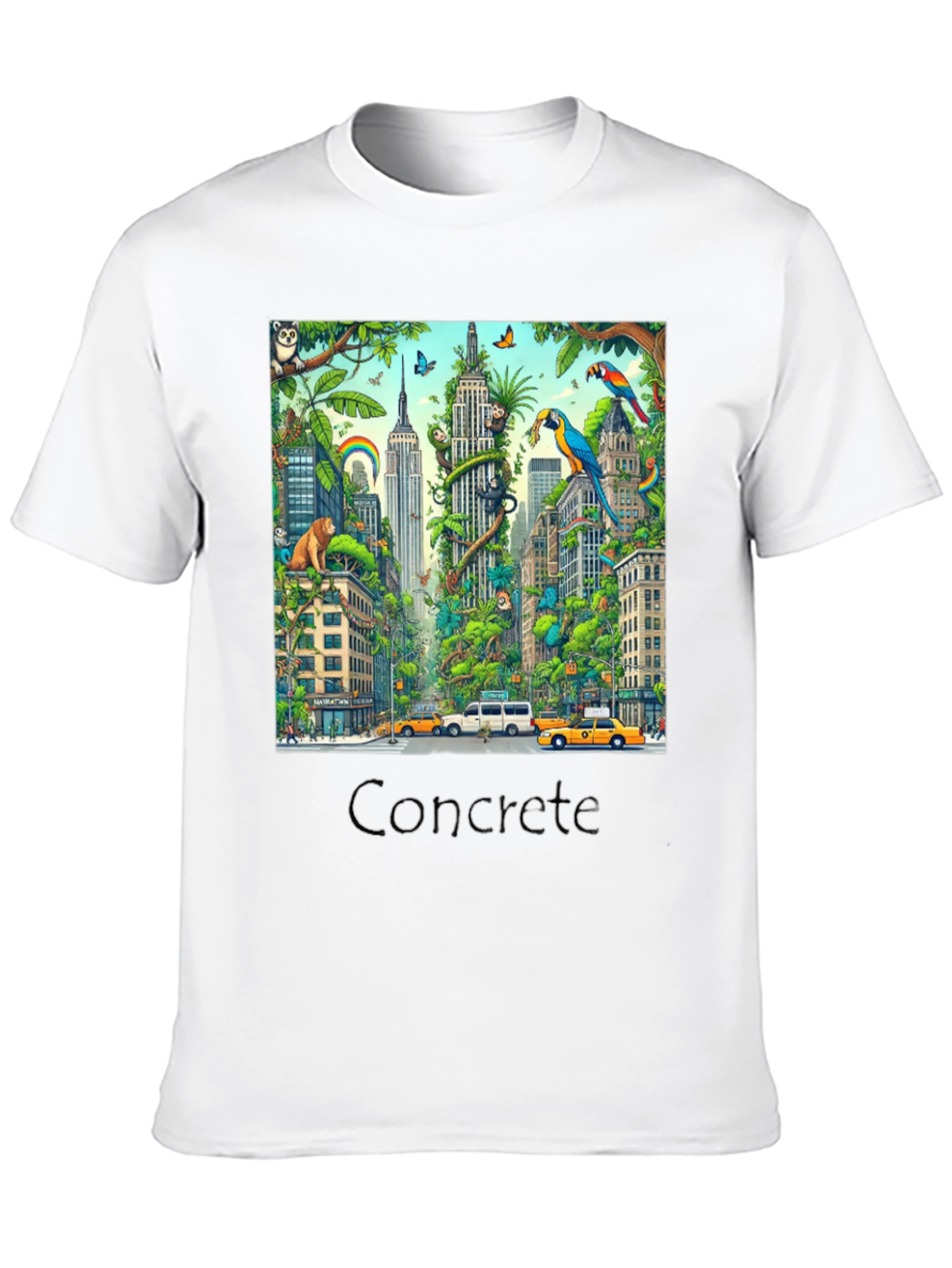 Urban Jungle T-Shirt - Cityscape Wildlife
