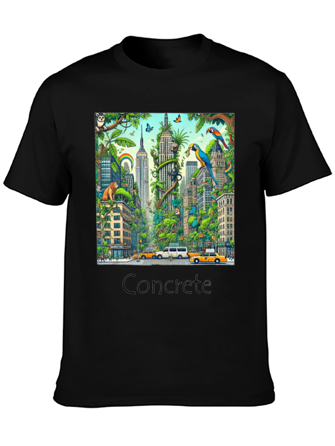 Urban Jungle T-Shirt - Cityscape Wildlife