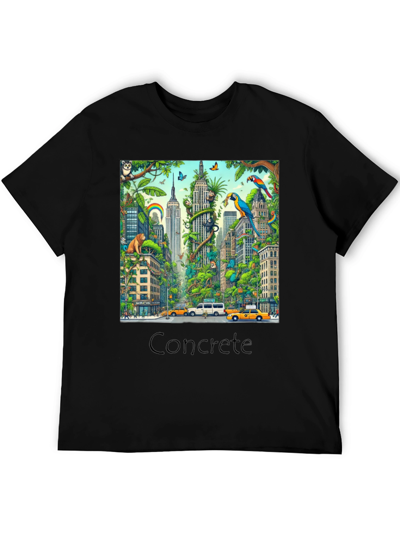 Urban Jungle T-Shirt - Cityscape Wildlife