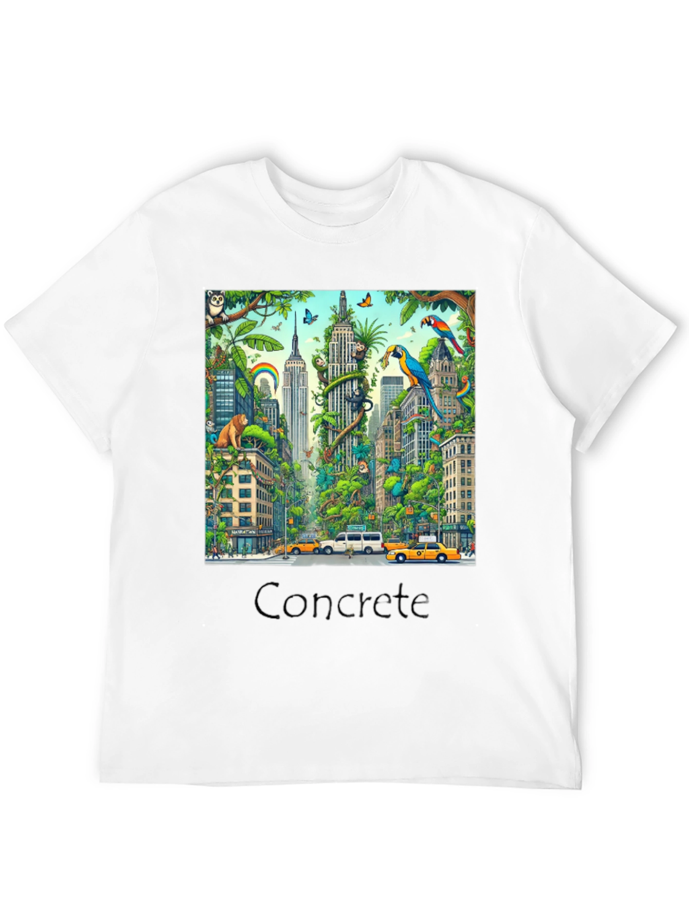 Urban Jungle T-Shirt - Cityscape Wildlife