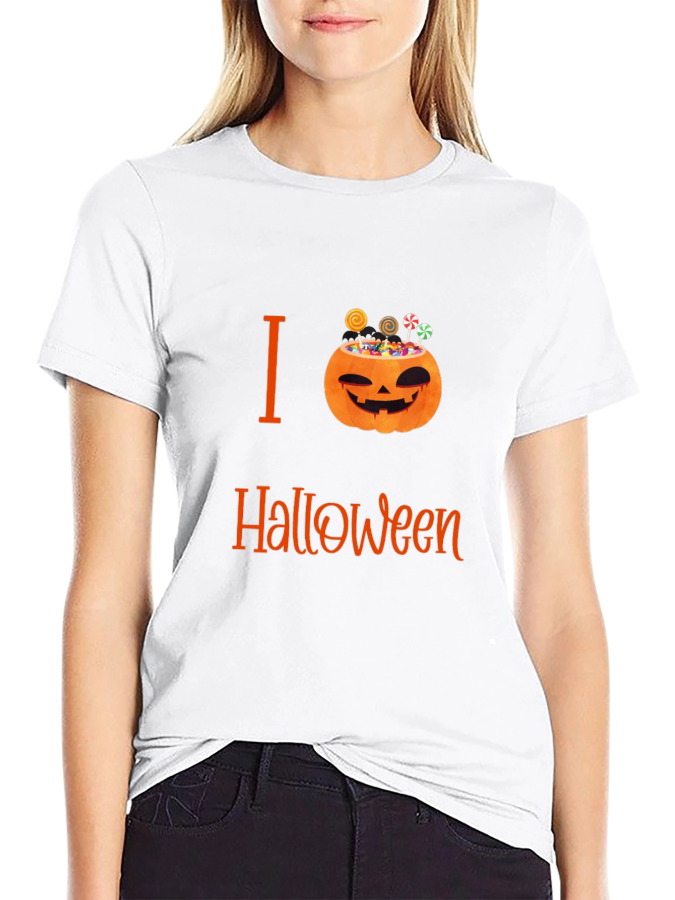 I Love Halloween Pumpkin Treat T-Shirt