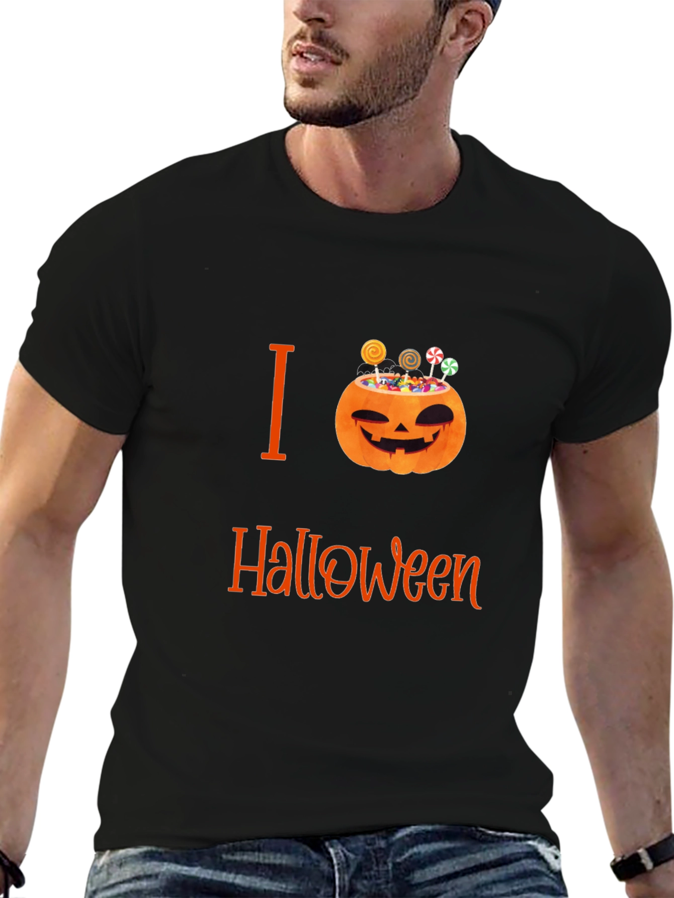 I Love Halloween Pumpkin Treat T-Shirt