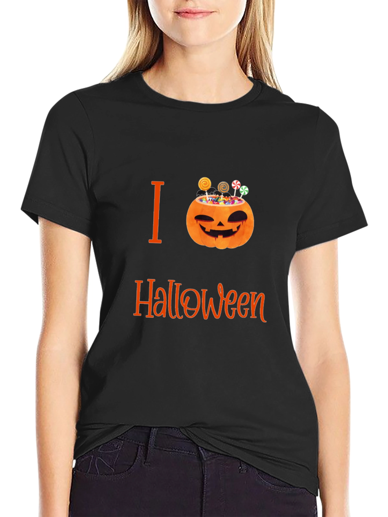 I Love Halloween Pumpkin Treat T-Shirt