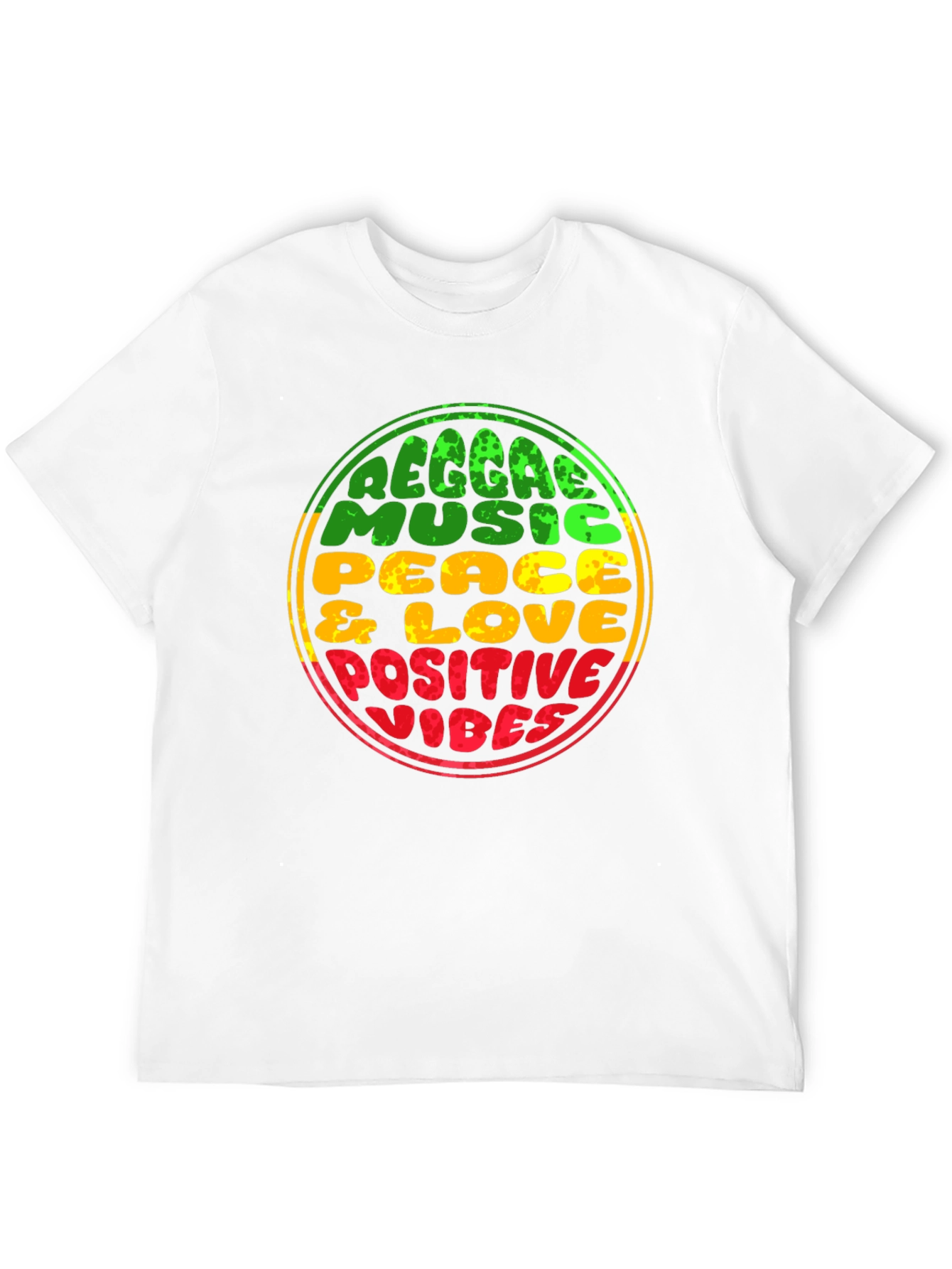 Reggae Music Peace & Love Positive Vibes T-Shirt