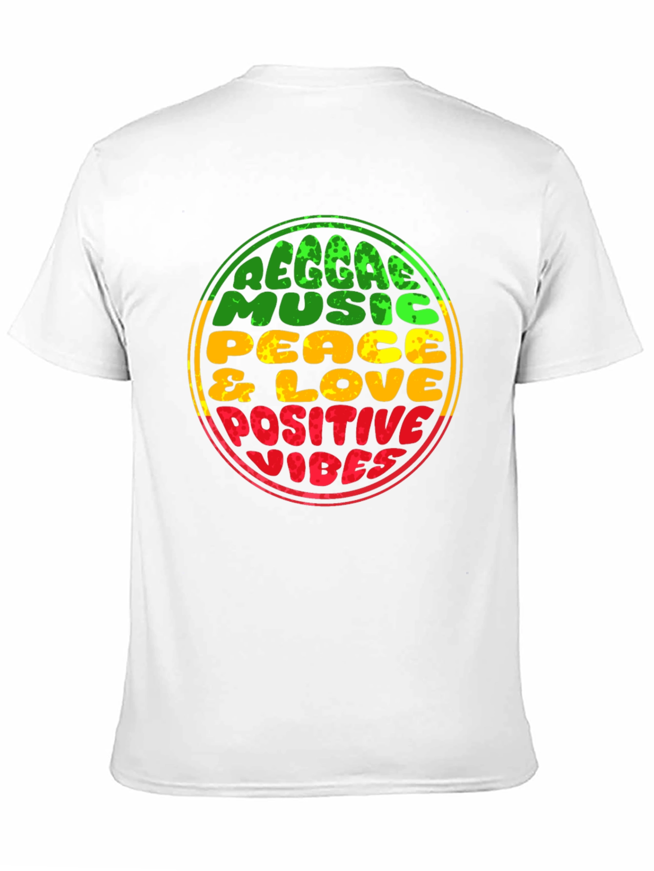 Reggae Music Peace & Love Positive Vibes T-Shirt